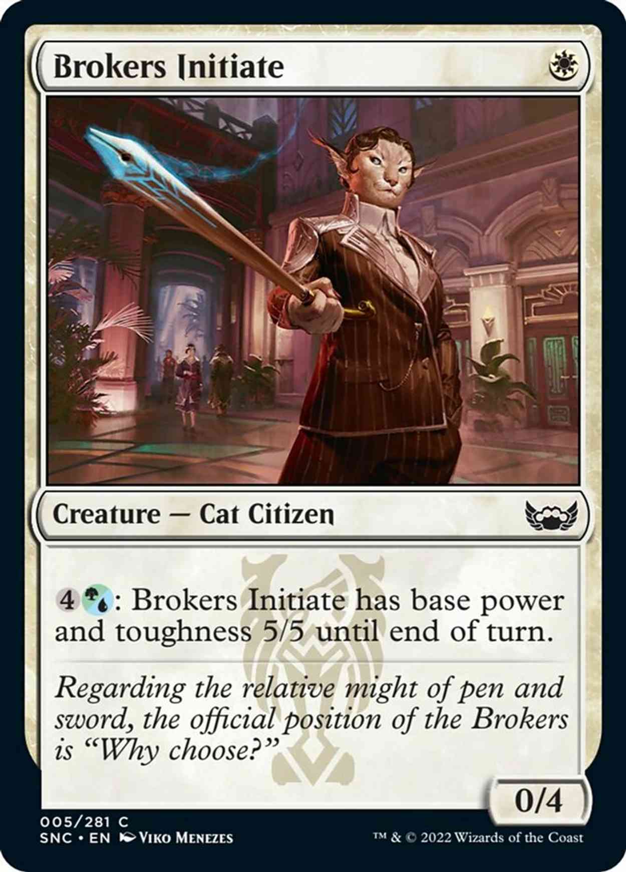 Brokers Initiate magic card front