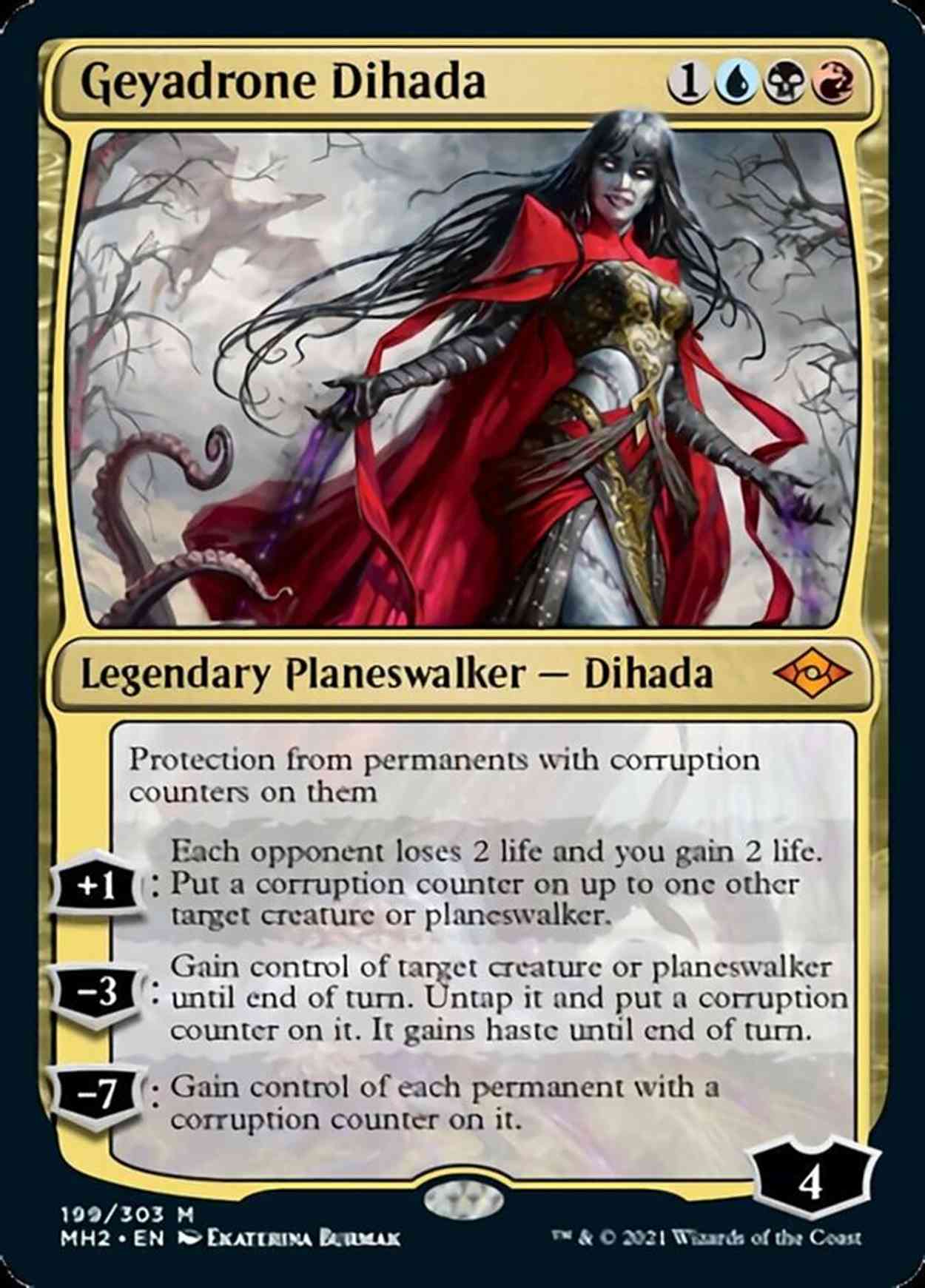Geyadrone Dihada magic card front