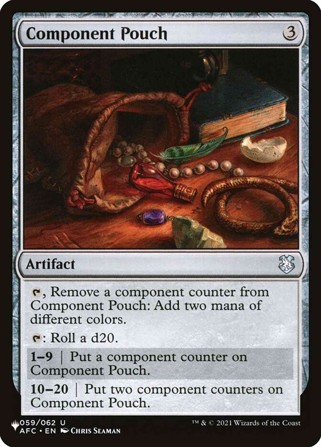 Component Pouch magic card front