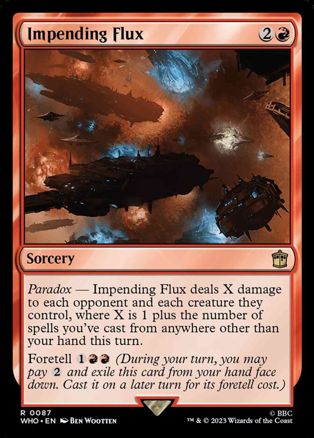 Impending Flux magic card front