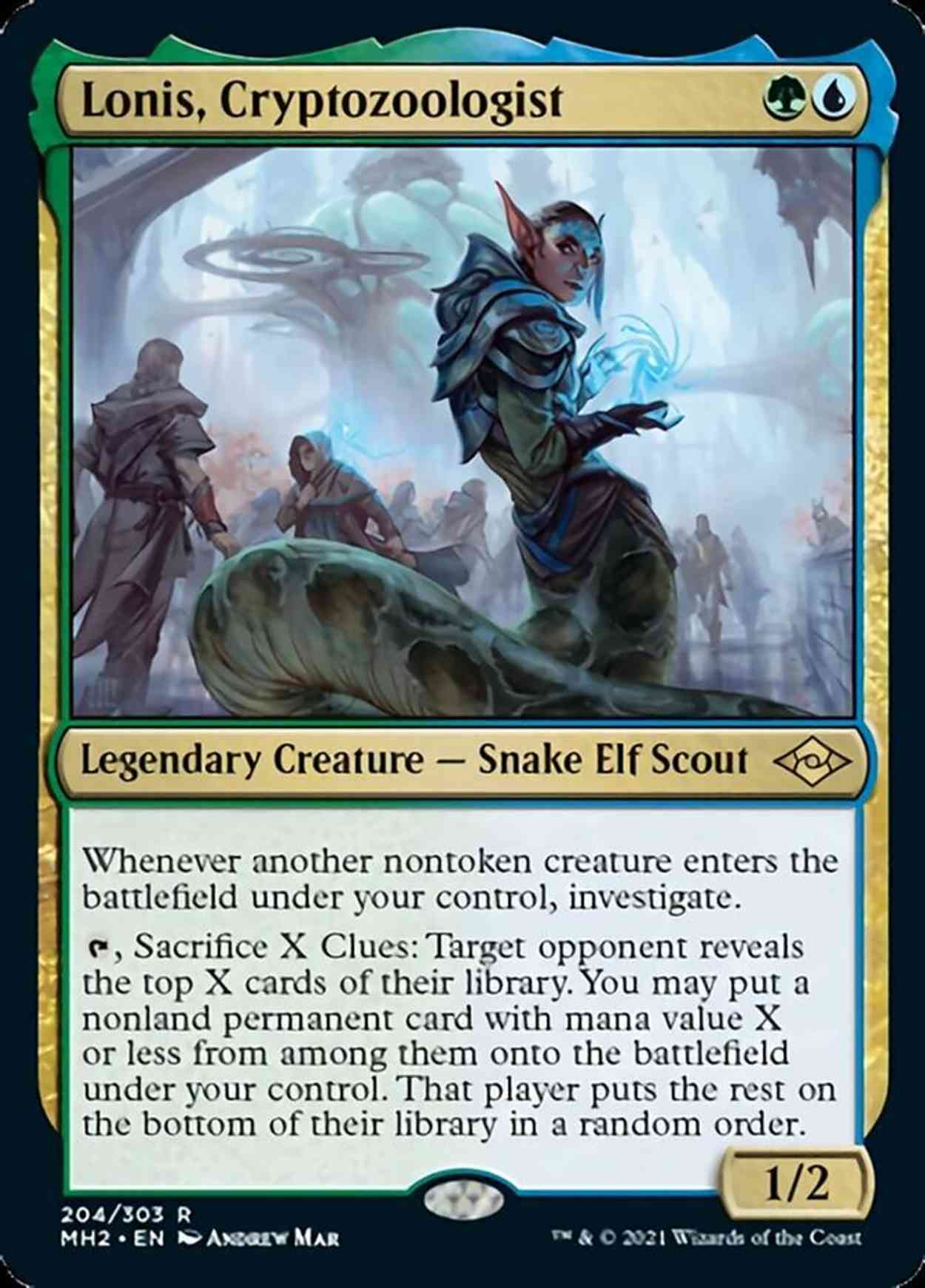 Lonis, Cryptozoologist magic card front