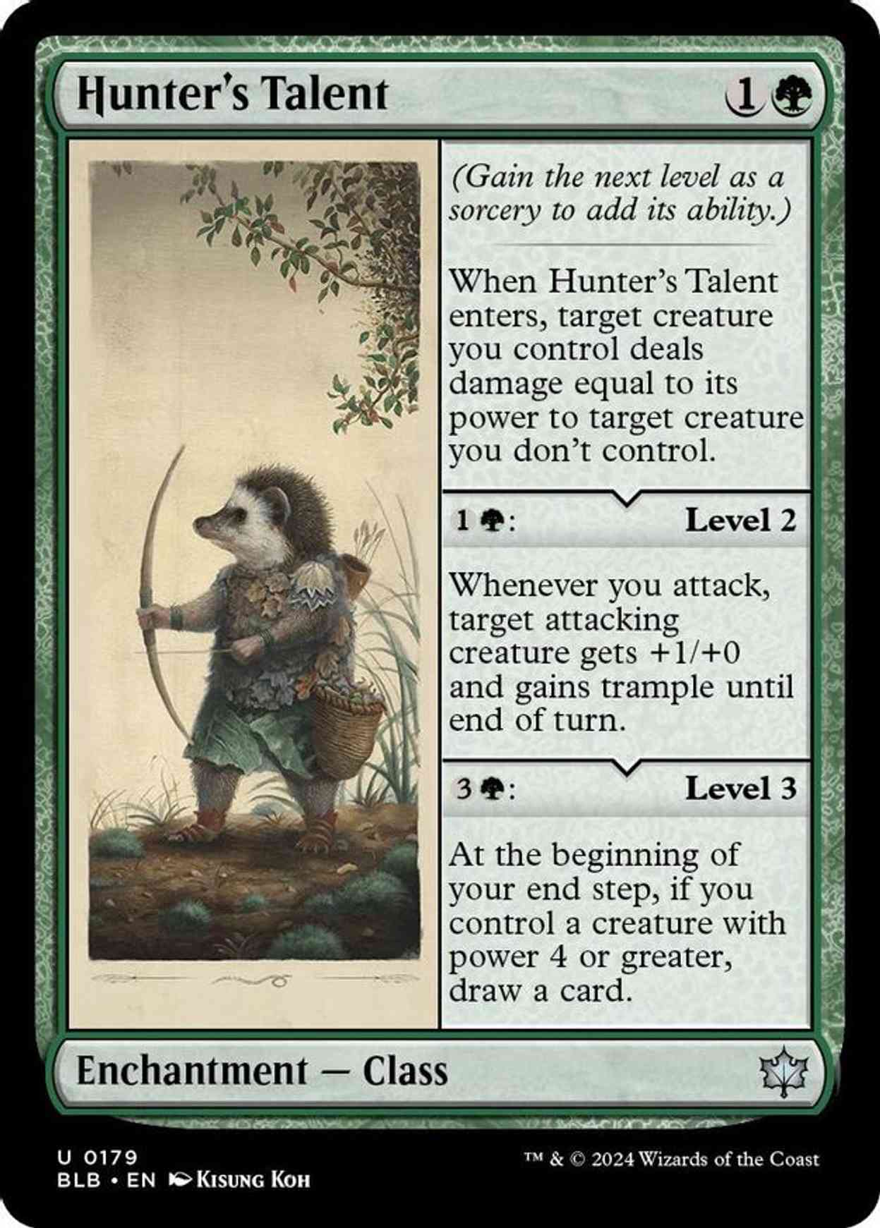 Hunter's Talent magic card front