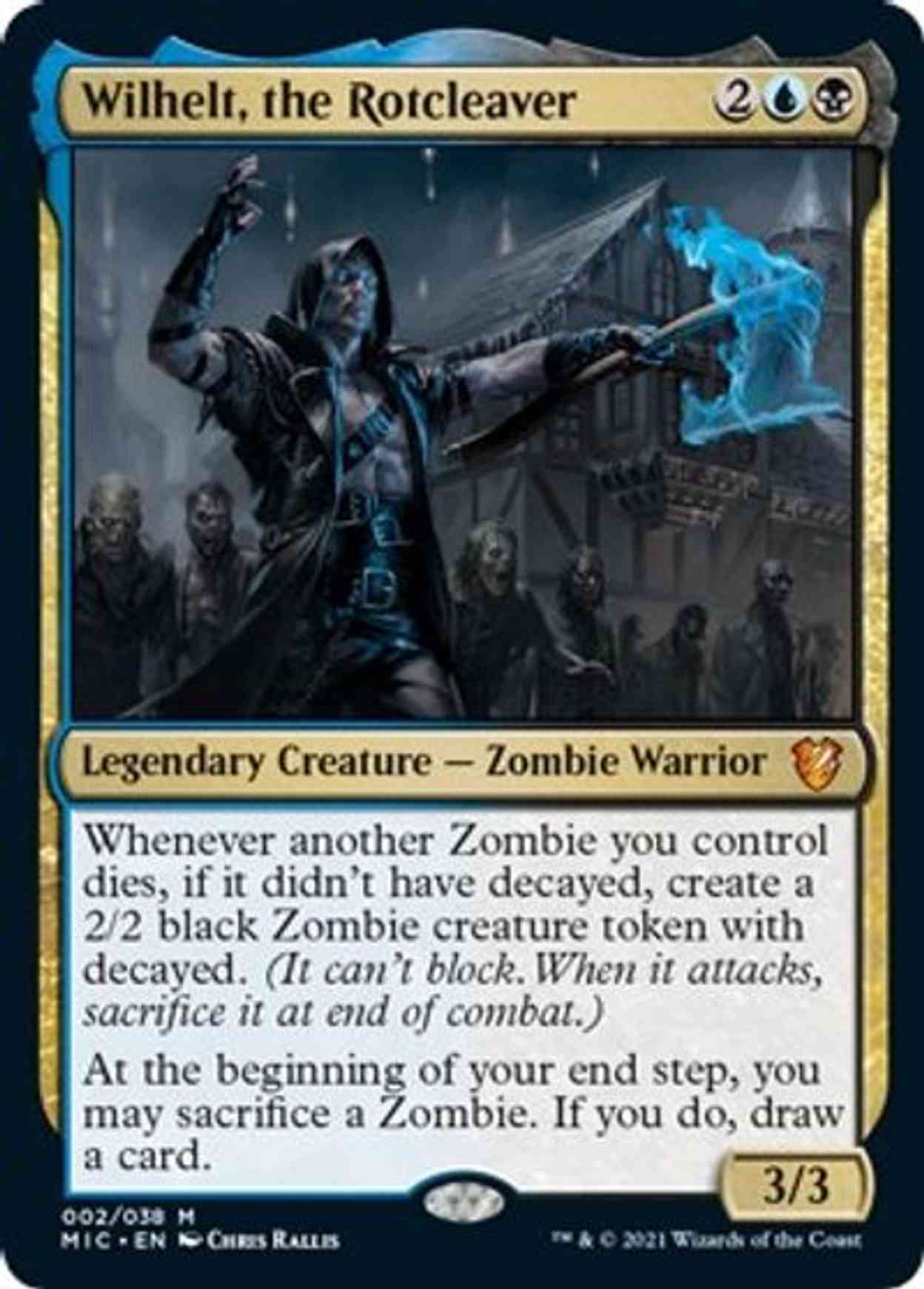 Wilhelt, the Rotcleaver (Thick Stock) magic card front