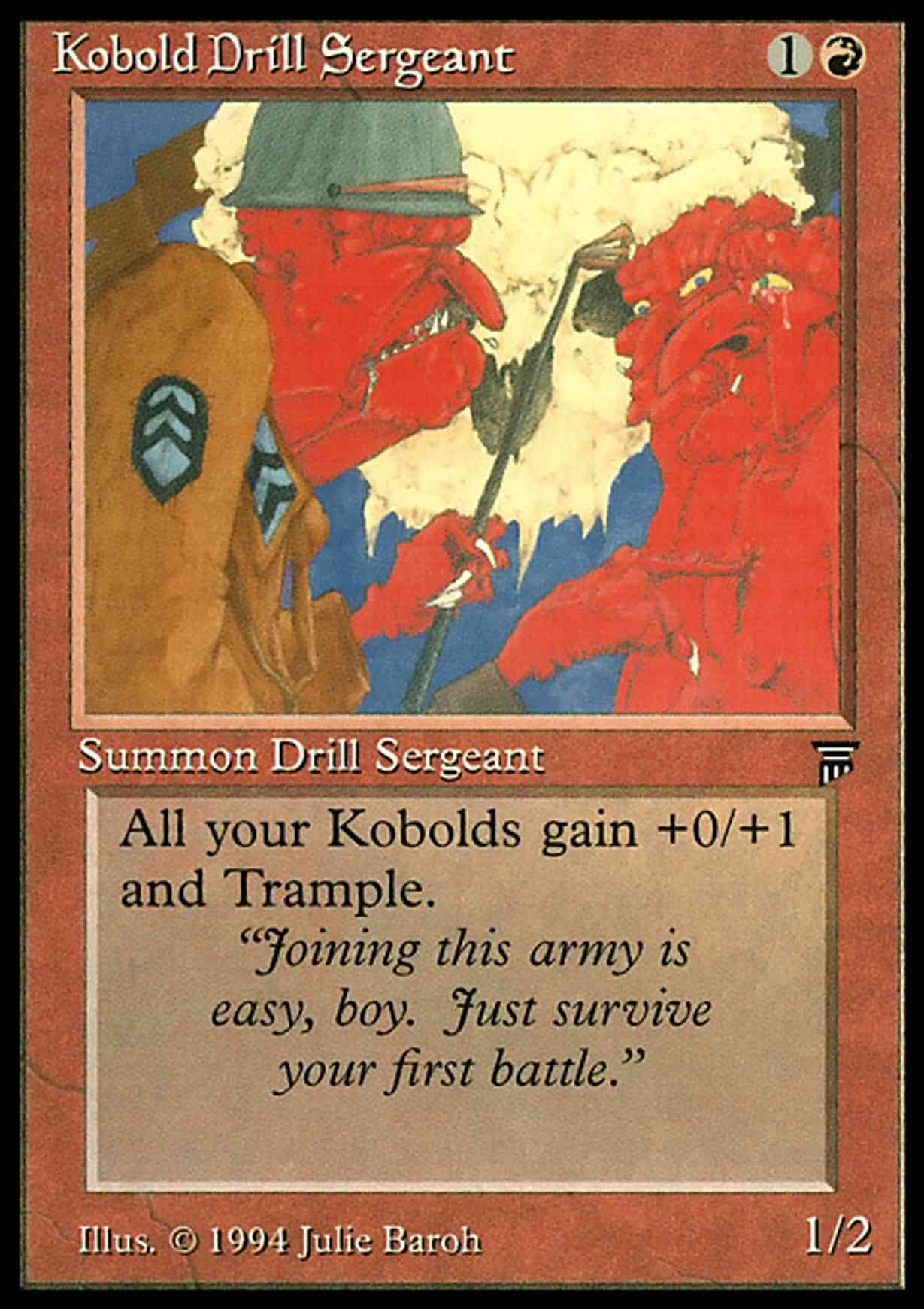 Kobold Drill Sergeant magic card front
