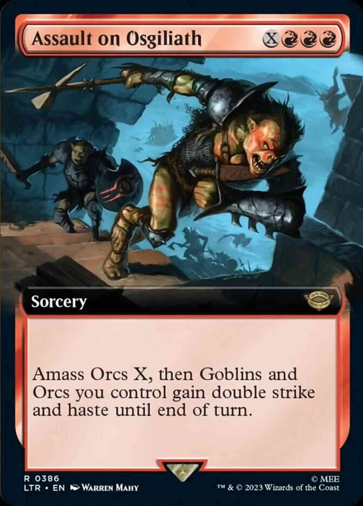 Assault on Osgiliath (Extended Art) magic card front