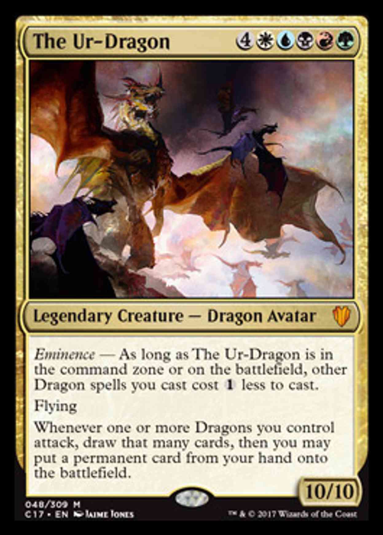 The Ur-Dragon magic card front