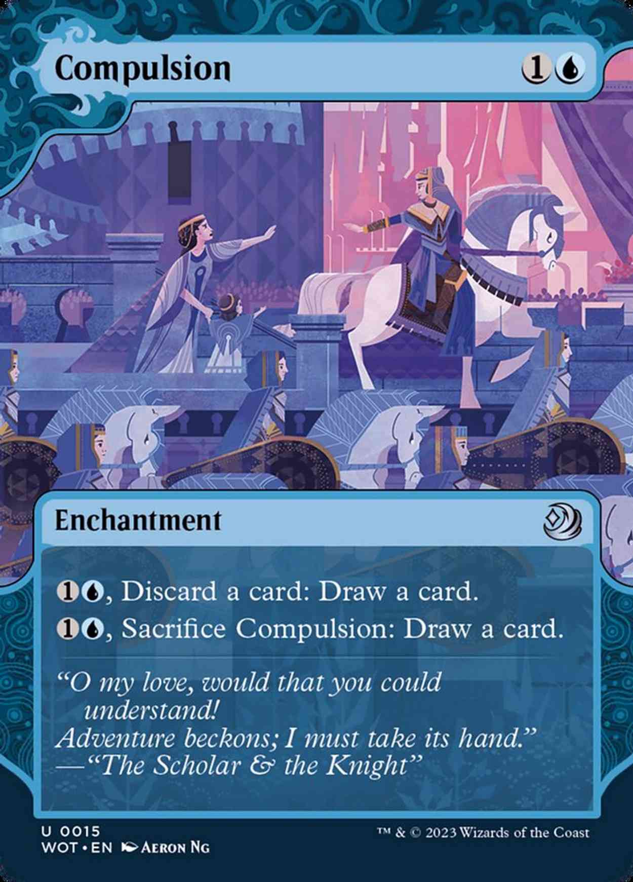 Compulsion magic card front