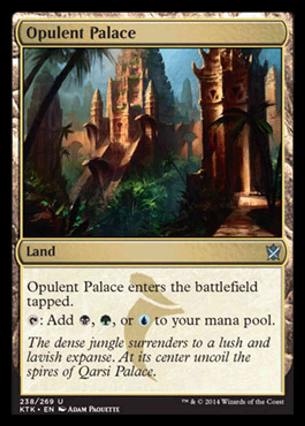 Opulent Palace magic card front