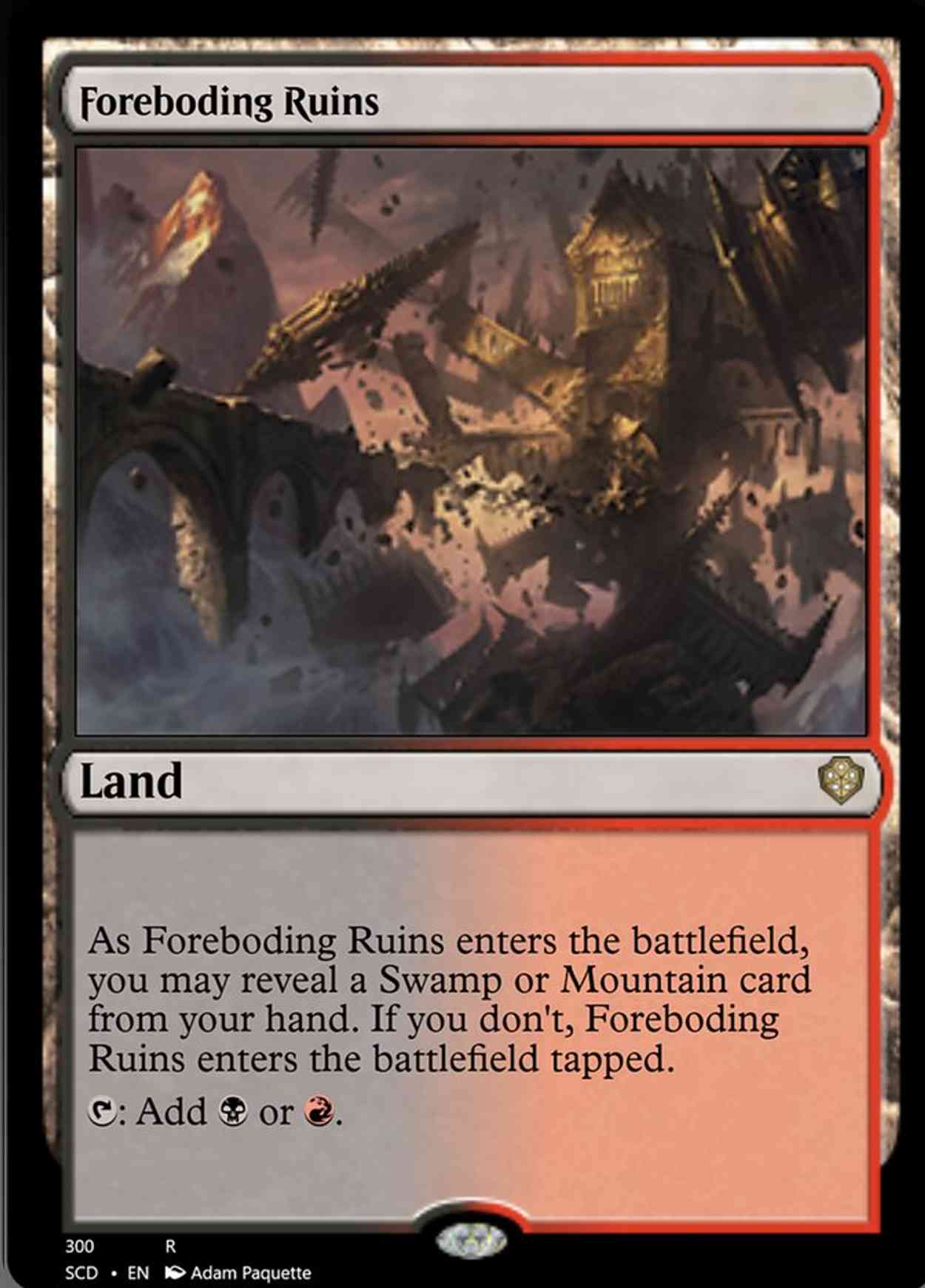 Foreboding Ruins magic card front