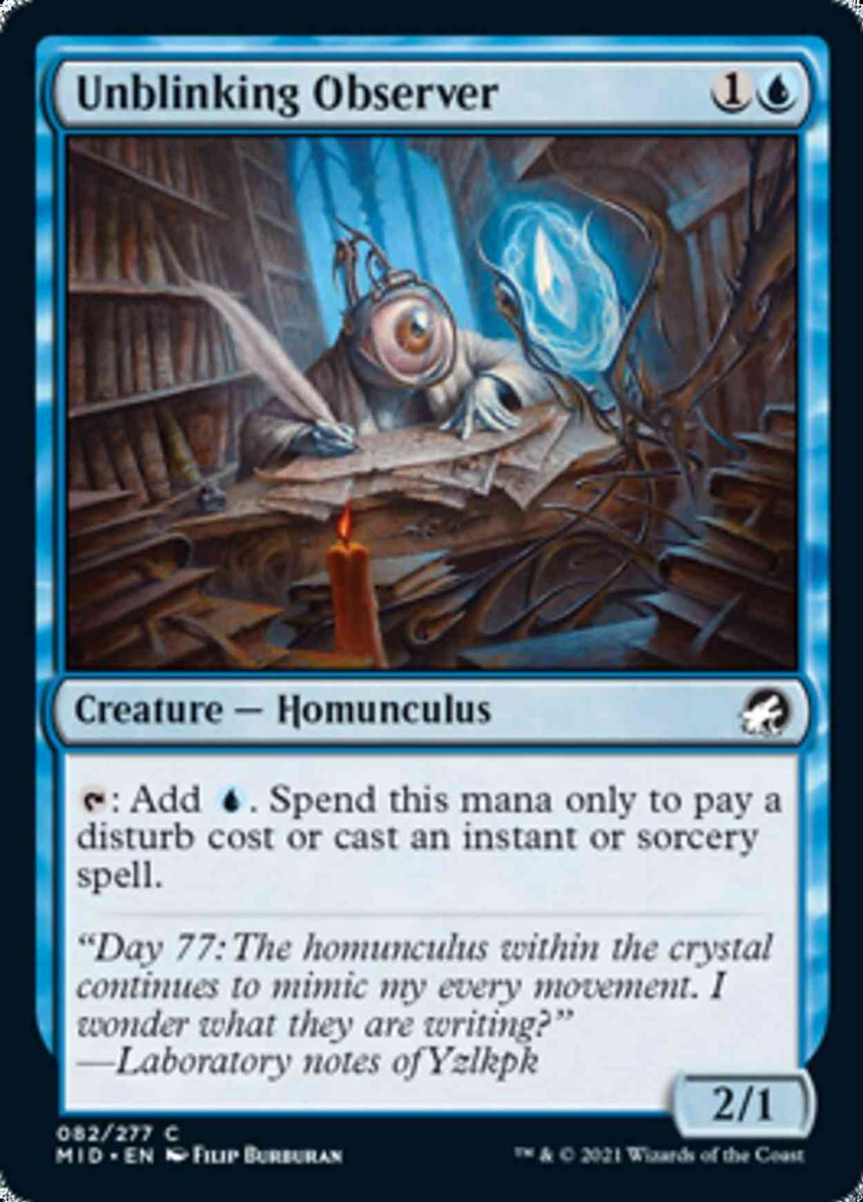 Unblinking Observer magic card front