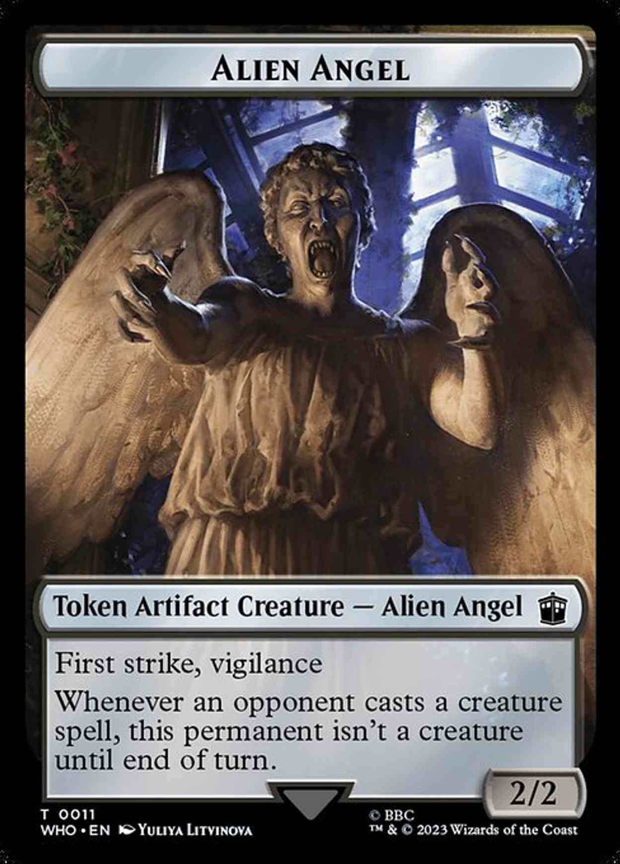 Alien Angel // Food (0058) Double-Sided Token (Surge Foil) magic card front