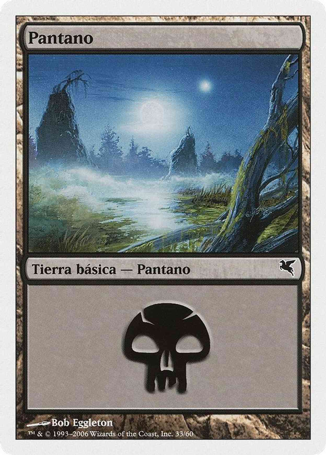 Swamp (Spanish) - "Pantano" (D33) magic card front