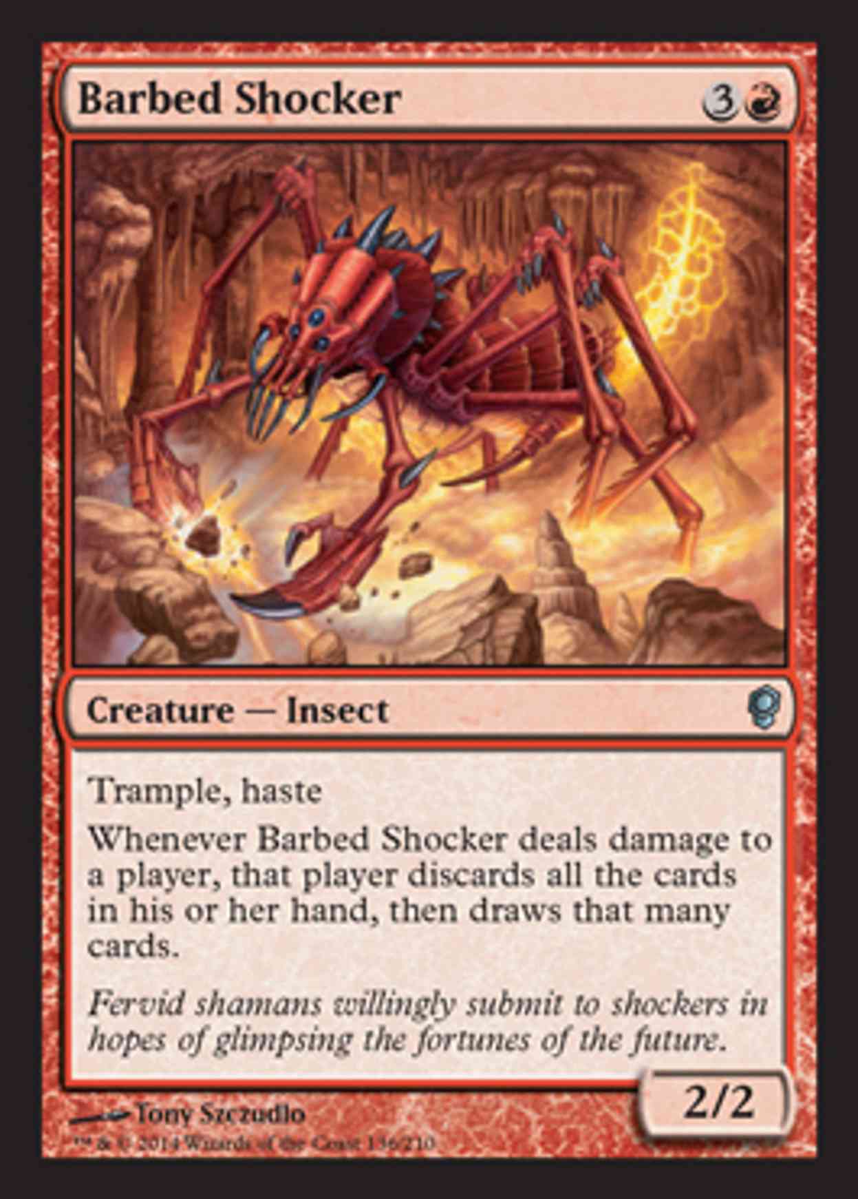Barbed Shocker magic card front