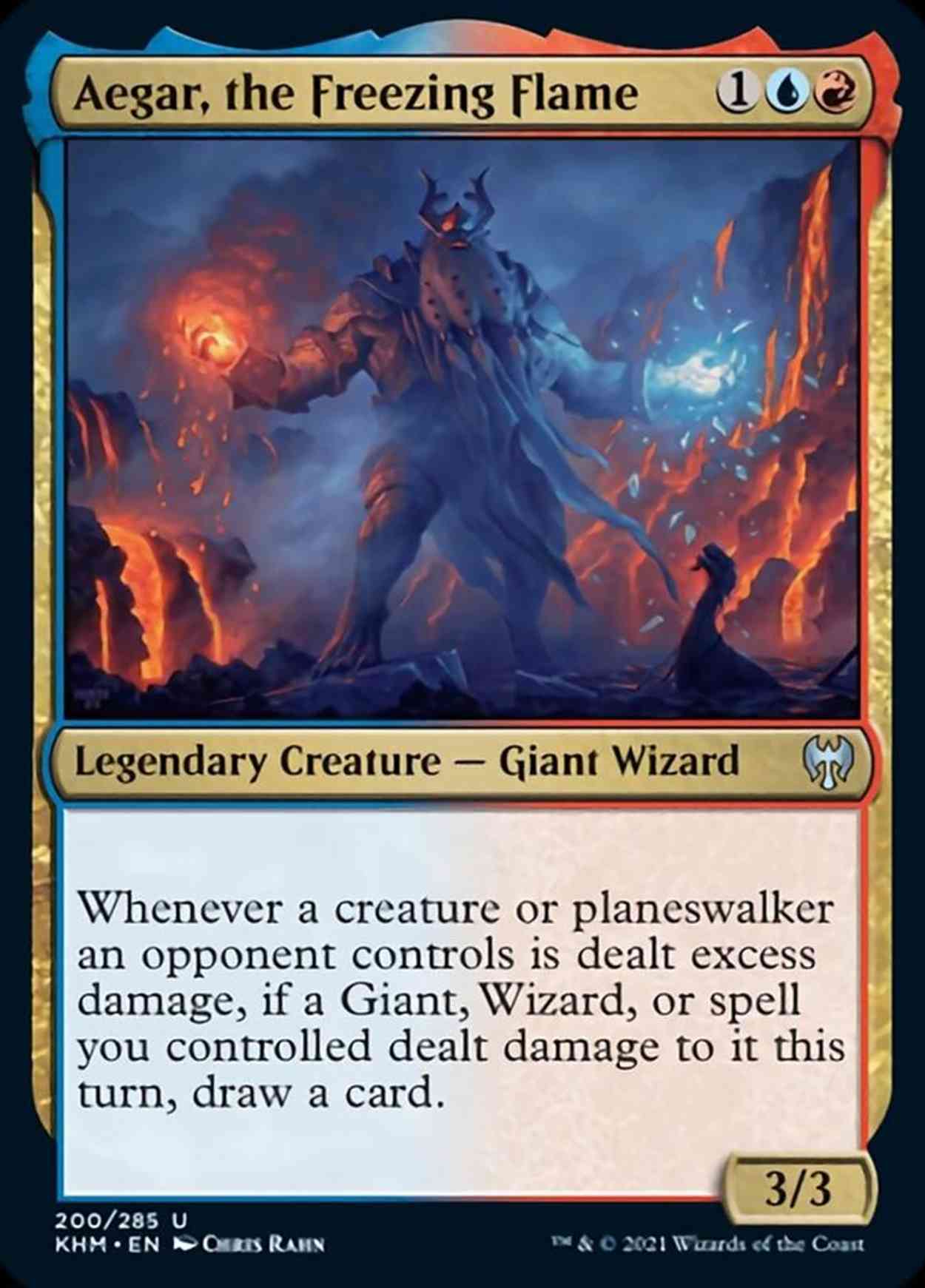 Aegar, the Freezing Flame magic card front