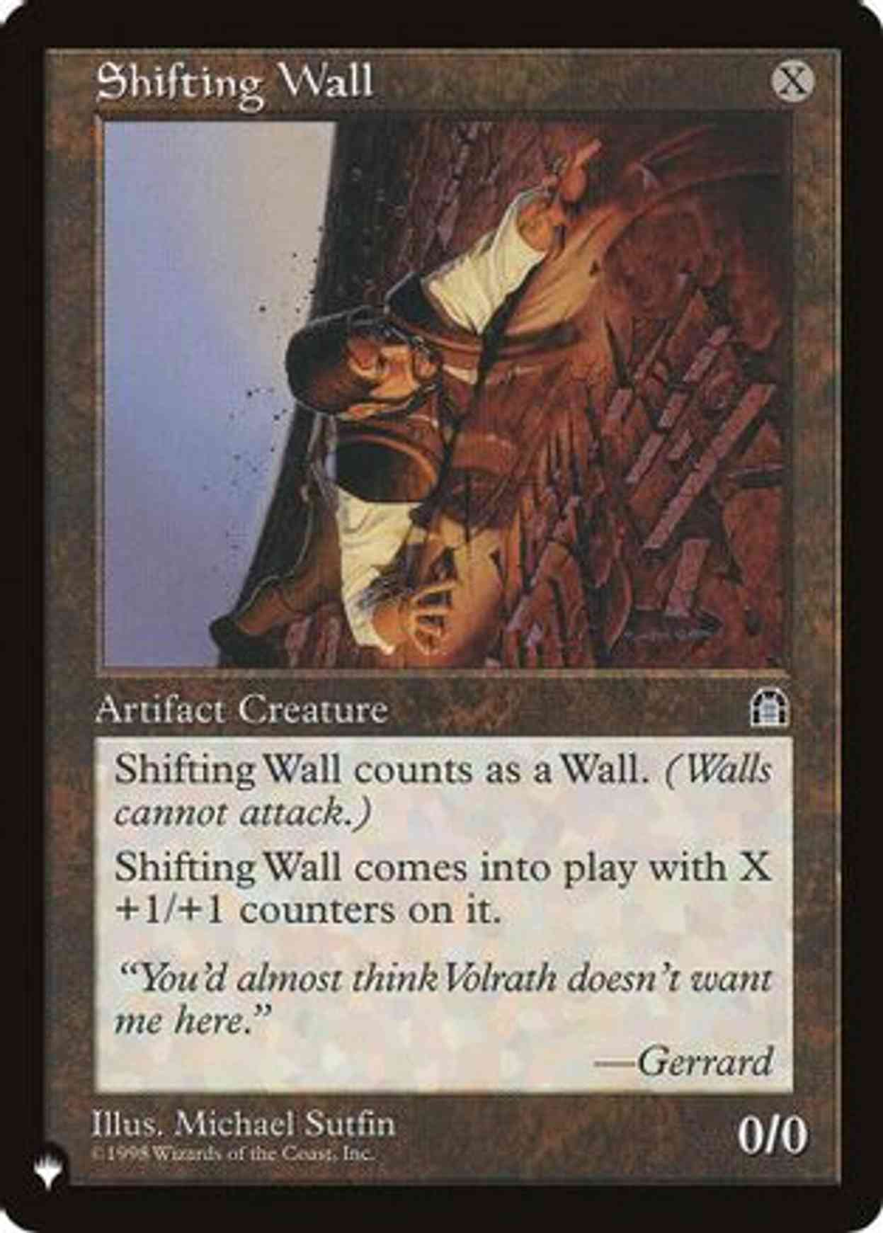 Shifting Wall magic card front