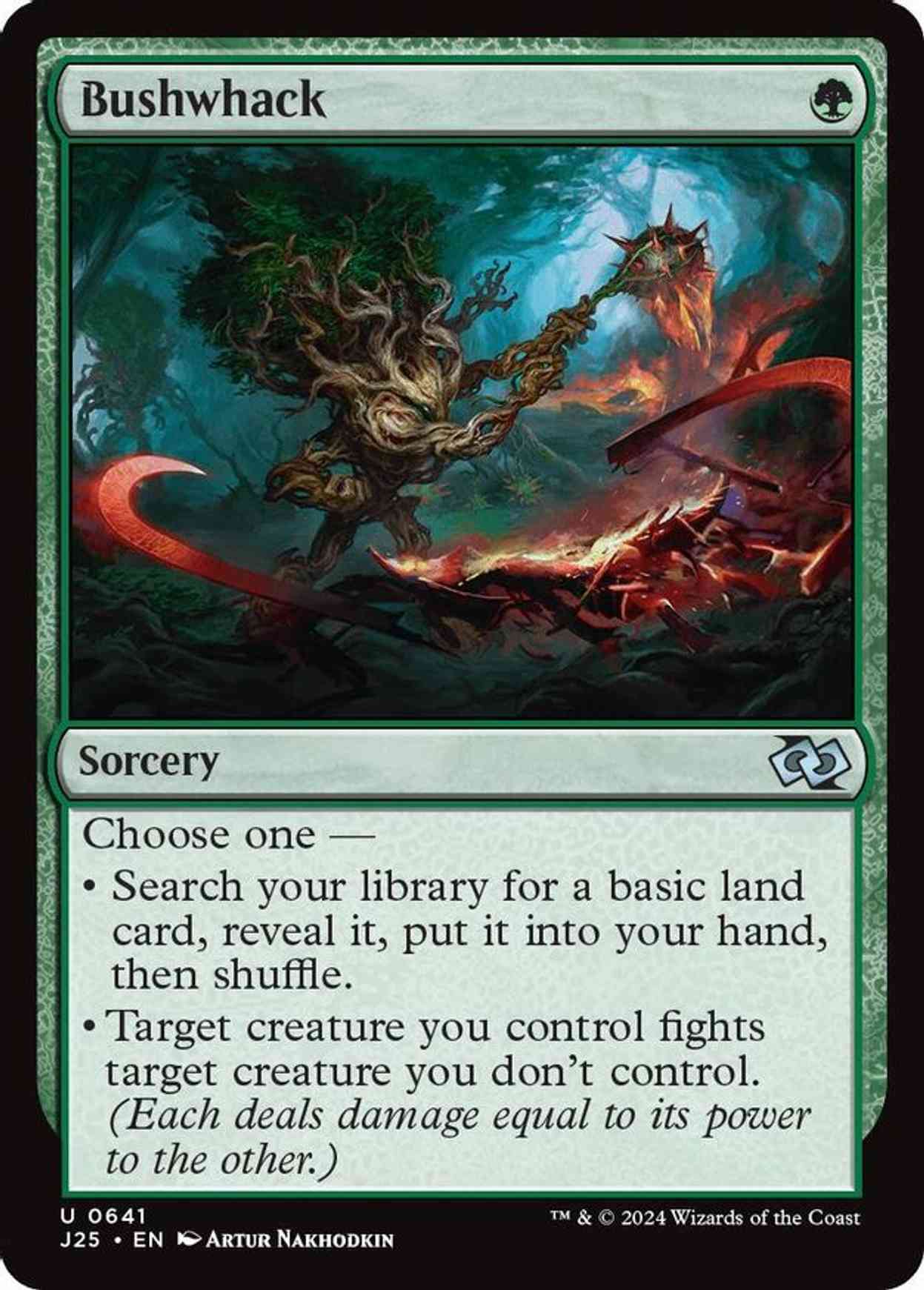 Bushwhack magic card front