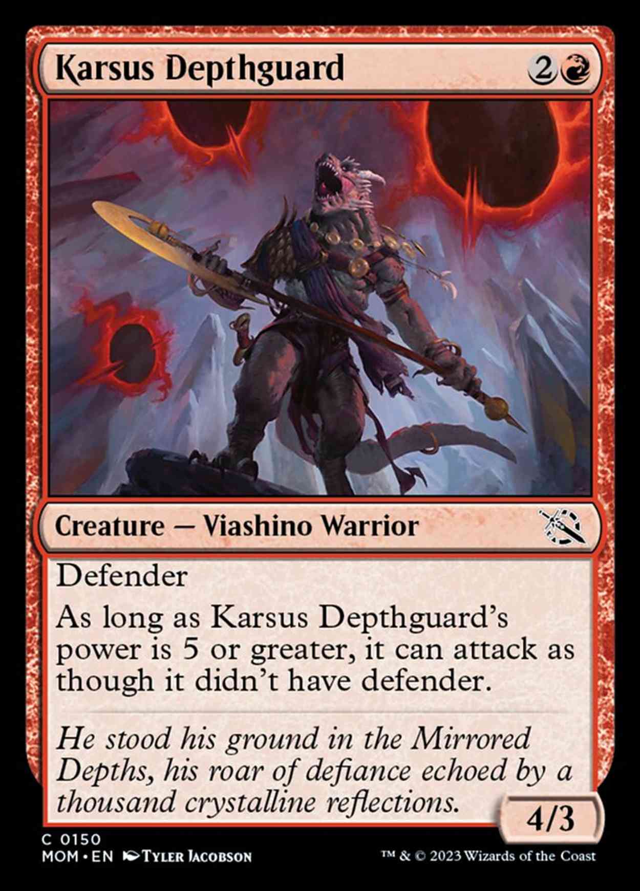 Karsus Depthguard magic card front