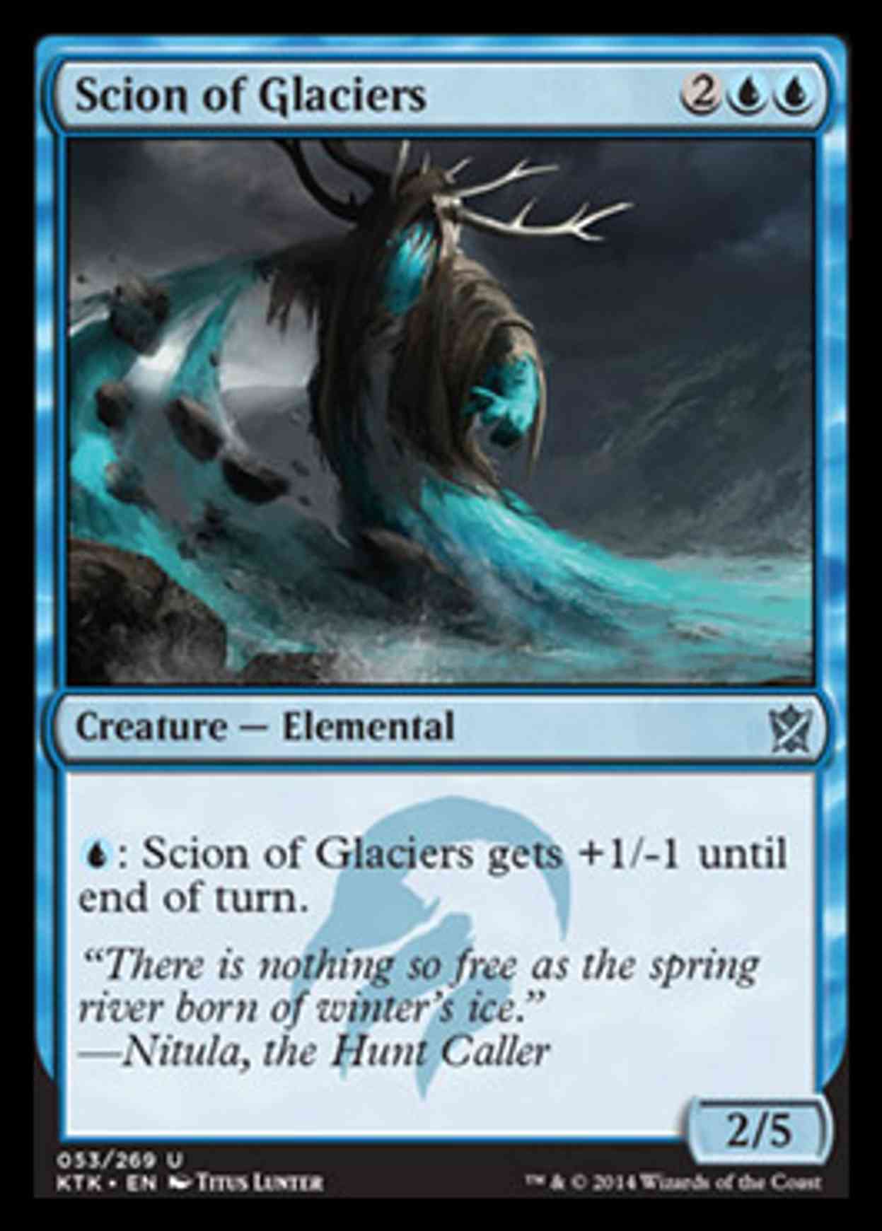 Scion of Glaciers magic card front