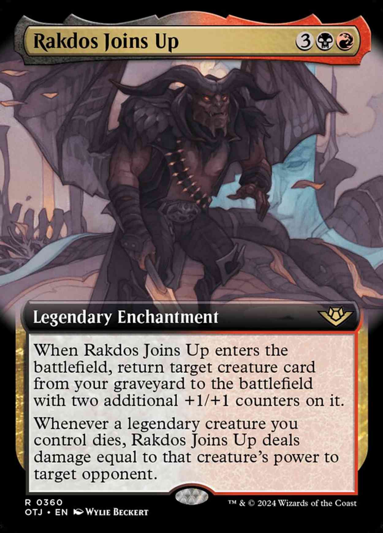 Rakdos Joins Up (Extended Art) magic card front