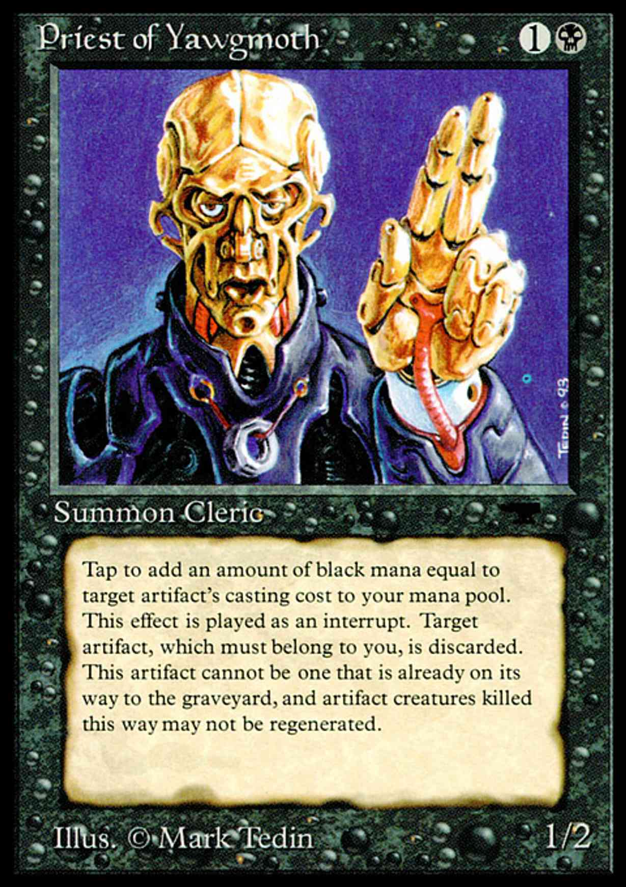 Priest of Yawgmoth magic card front