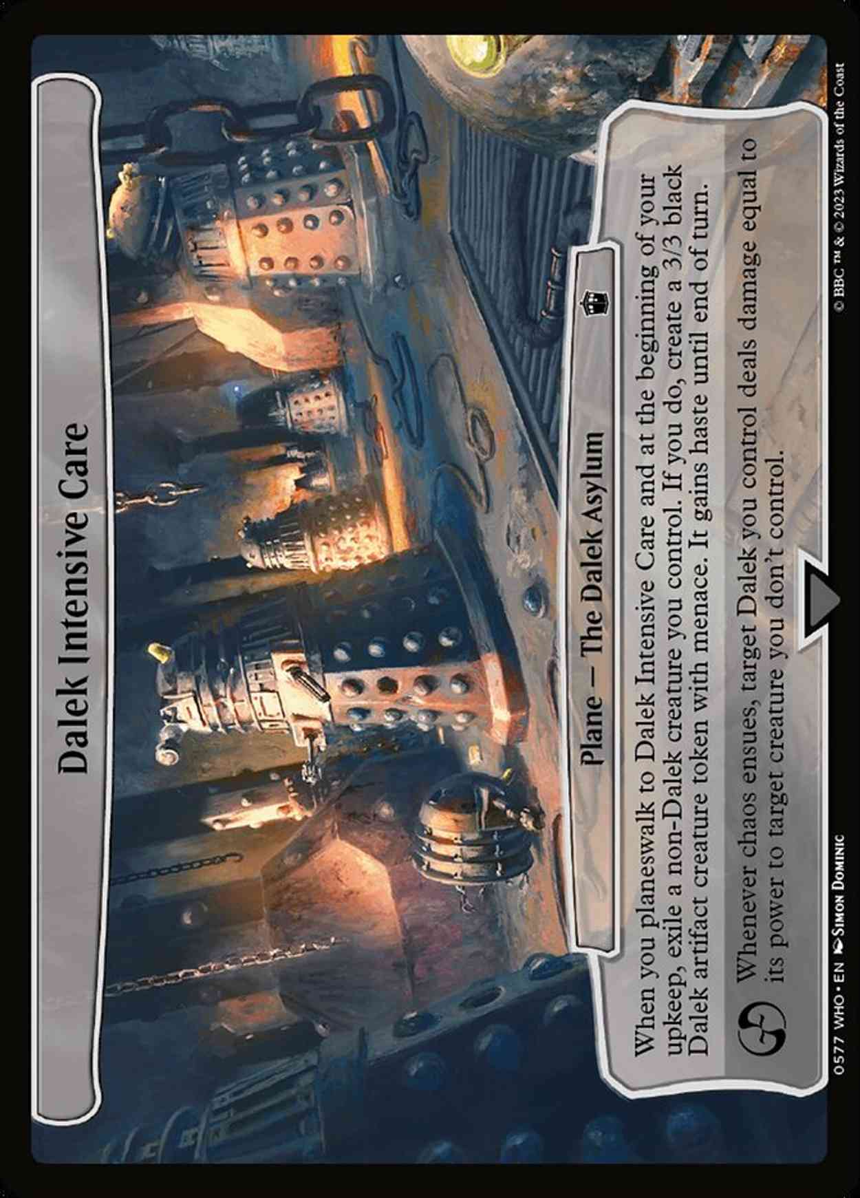 Dalek Intensive Care magic card front