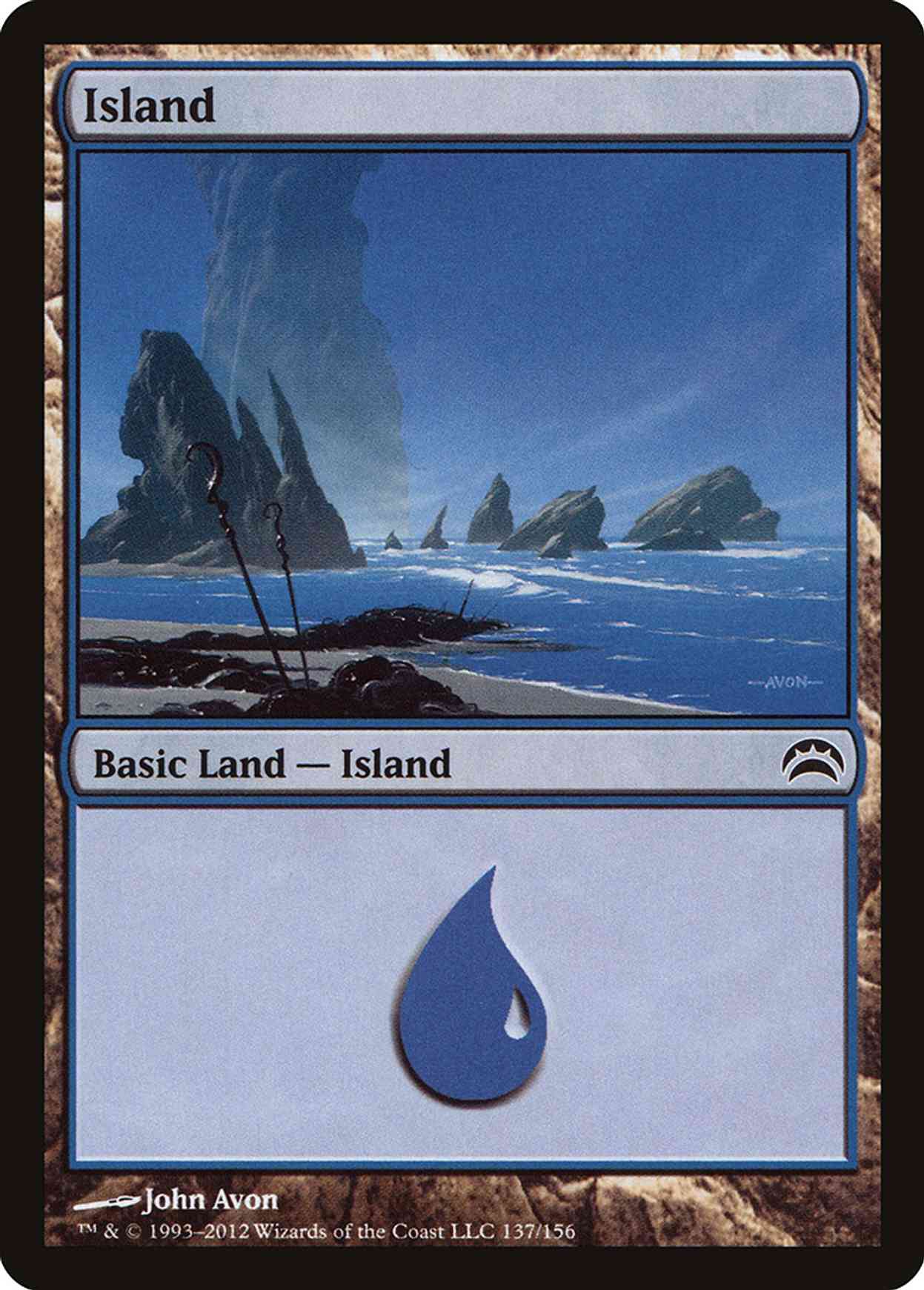 Island (137) magic card front