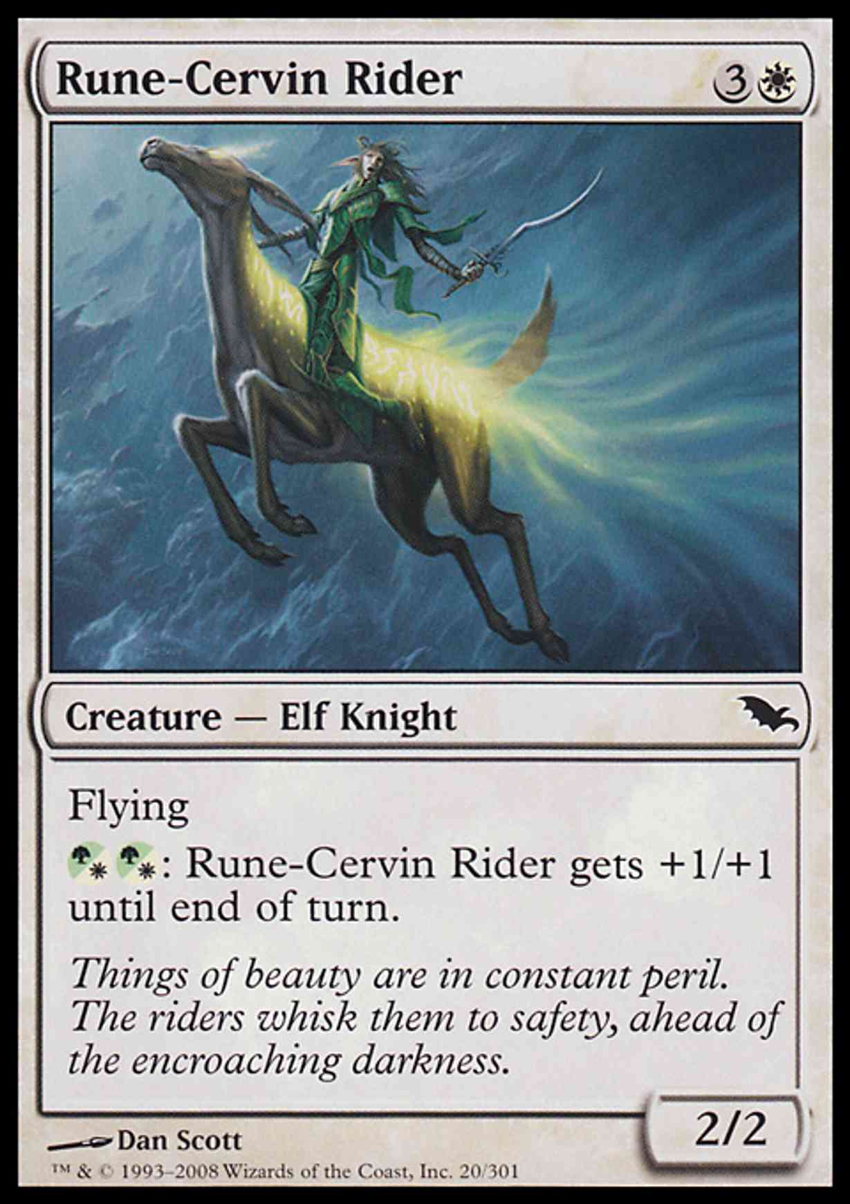 Rune-Cervin Rider magic card front