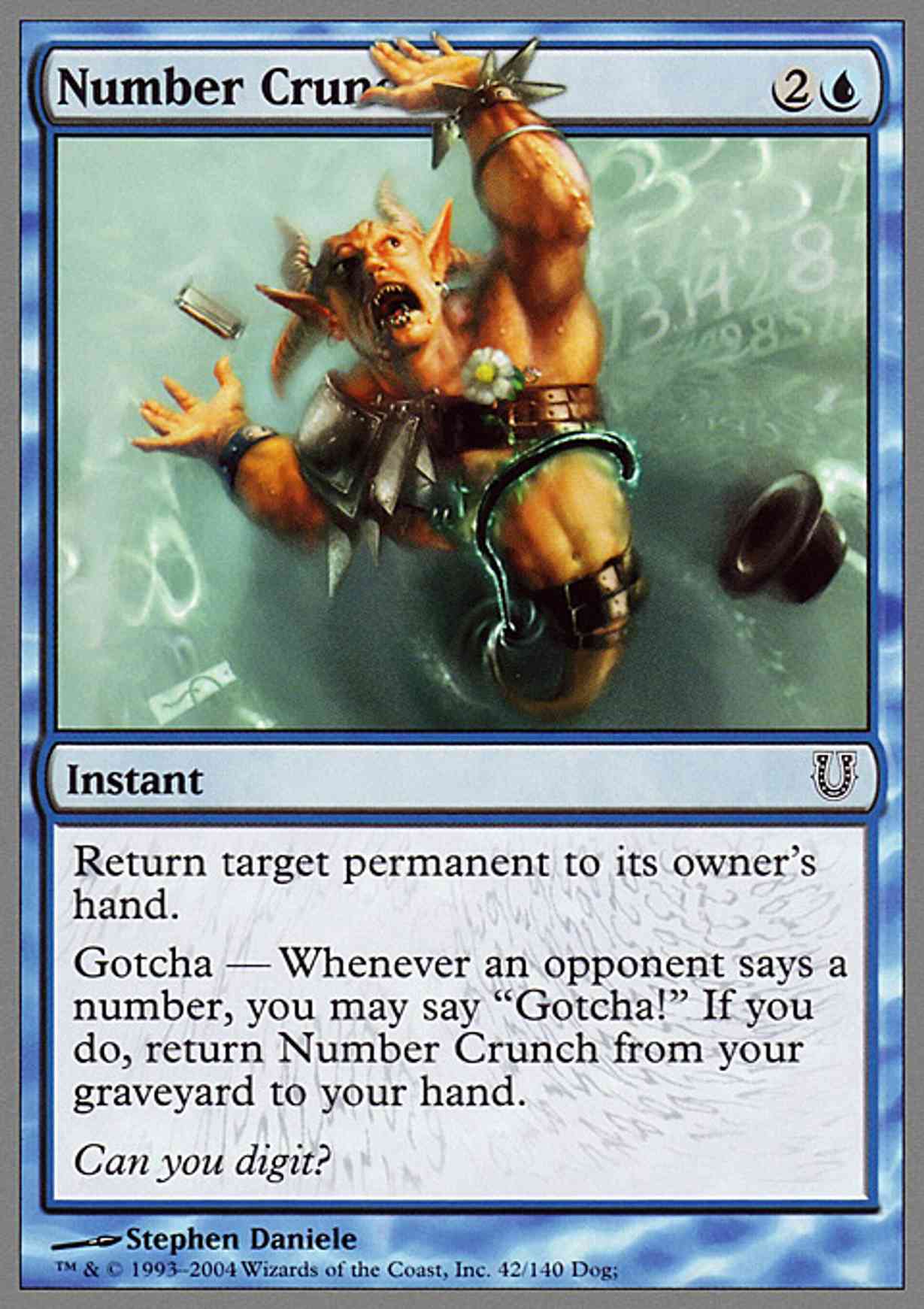 Number Crunch magic card front