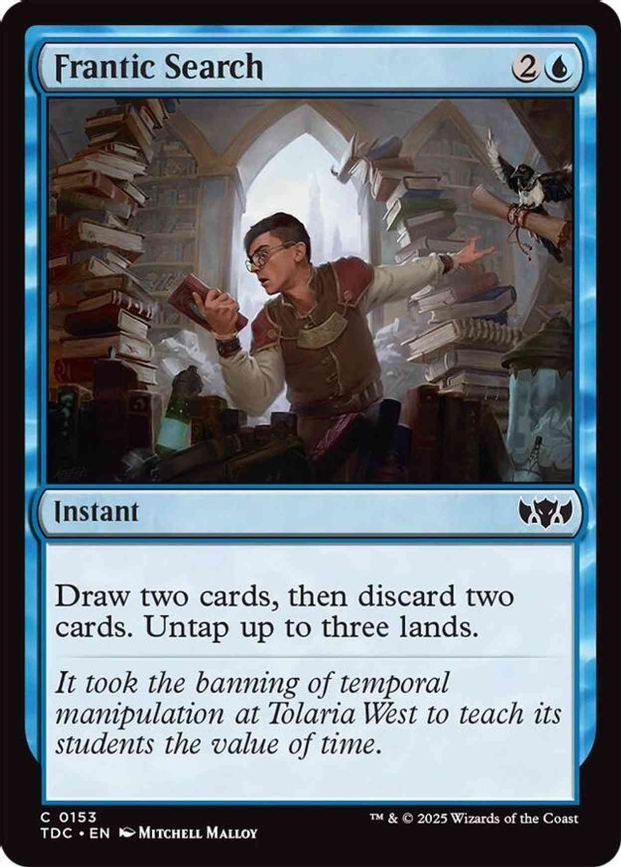 Frantic Search magic card front