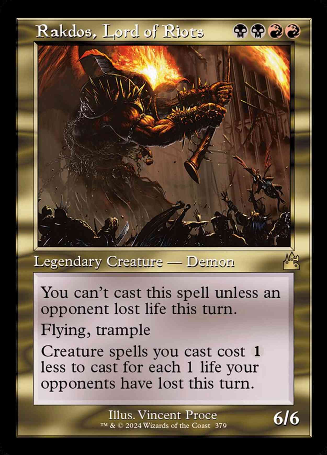 Rakdos, Lord of Riots (Retro Frame) magic card front