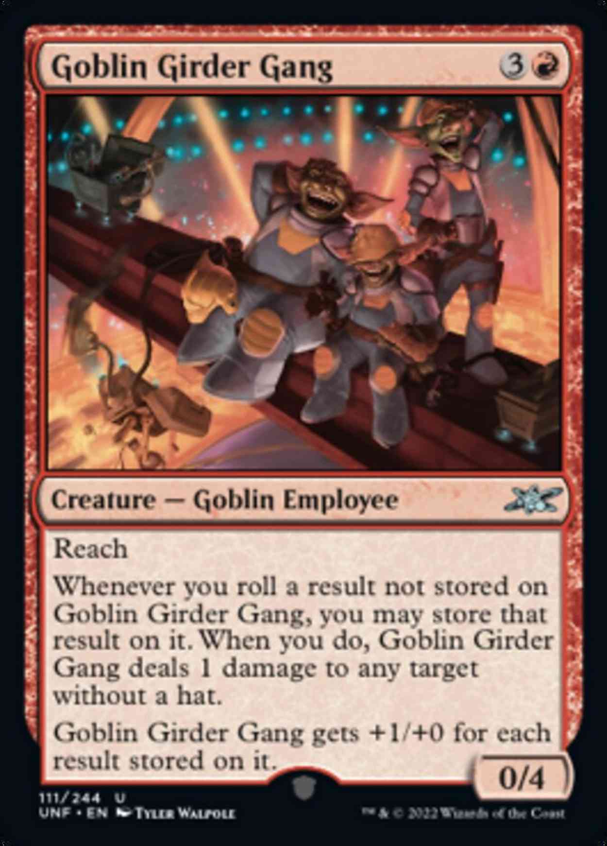 Goblin Girder Gang magic card front