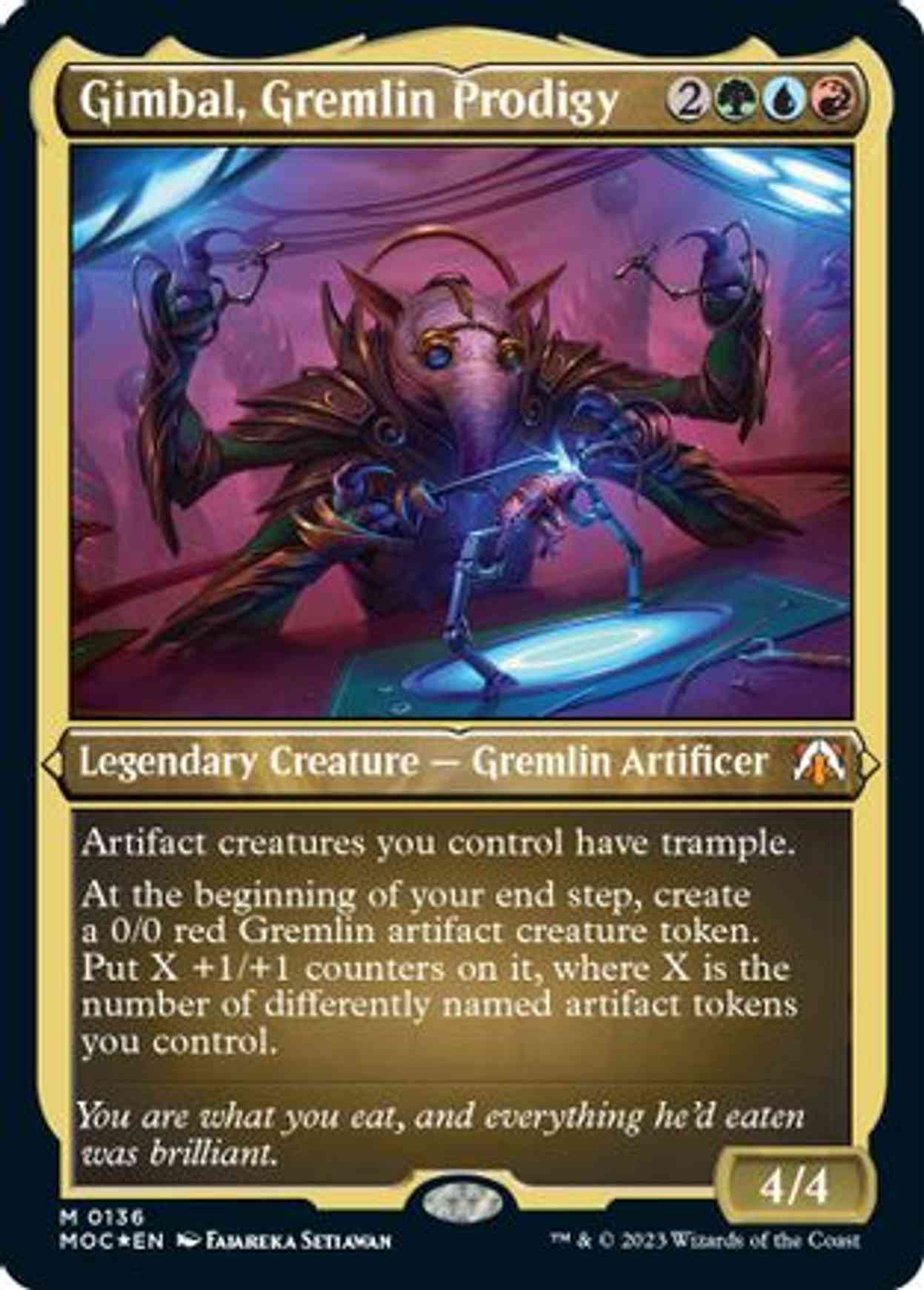 Gimbal, Gremlin Prodigy (Display Commander) - Thick Stock magic card front