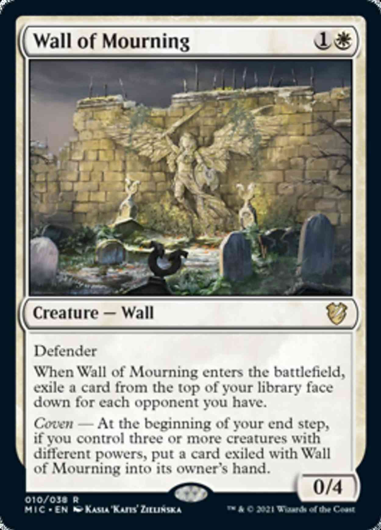 Wall of Mourning magic card front