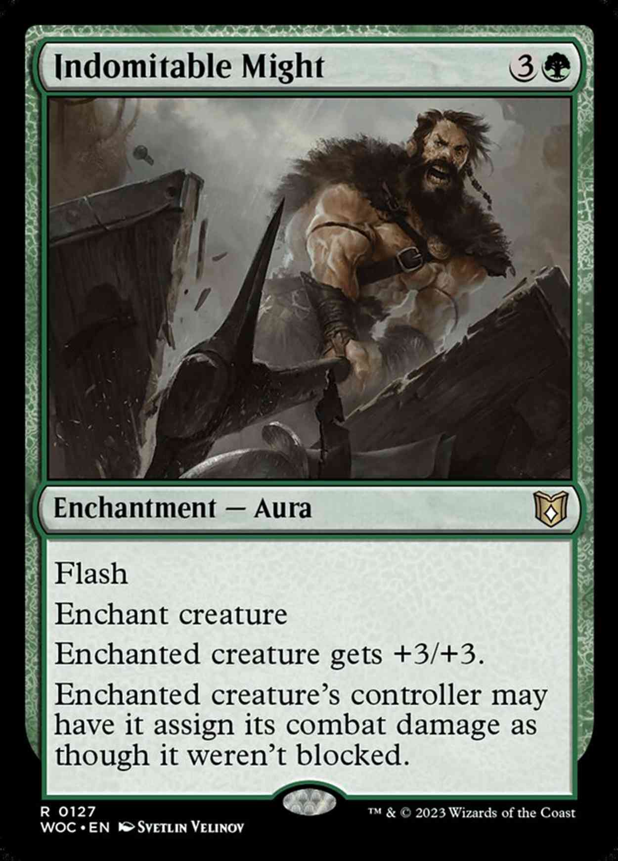 Indomitable Might magic card front