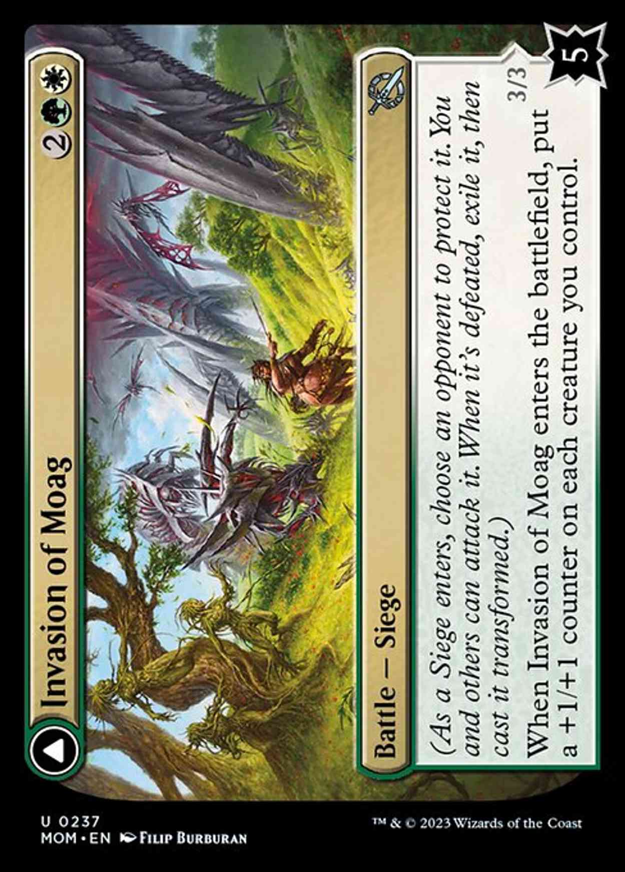 Invasion of Moag magic card front