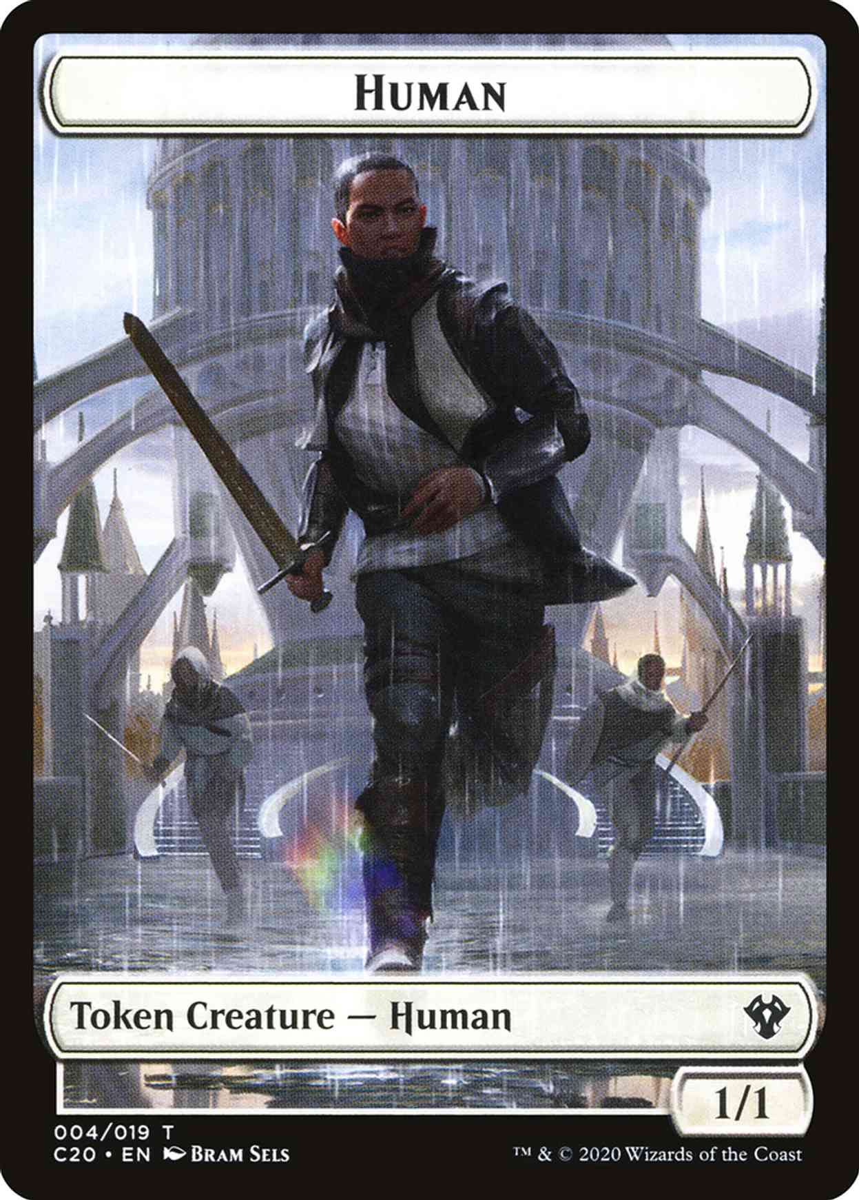 Human // Treasure Double-sided Token magic card front