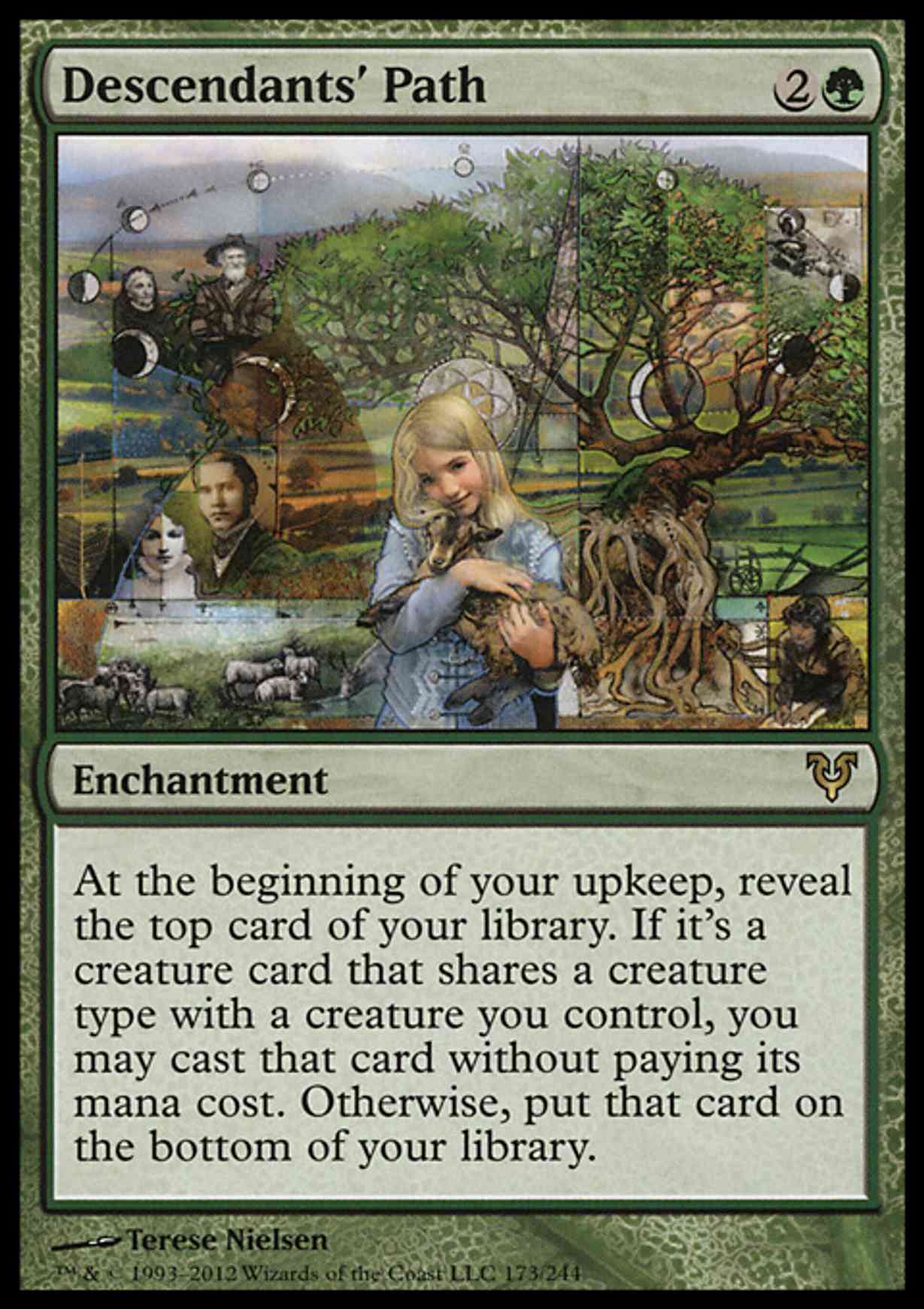 Descendants' Path magic card front