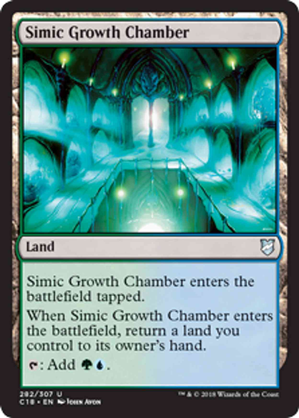 Simic Growth Chamber magic card front