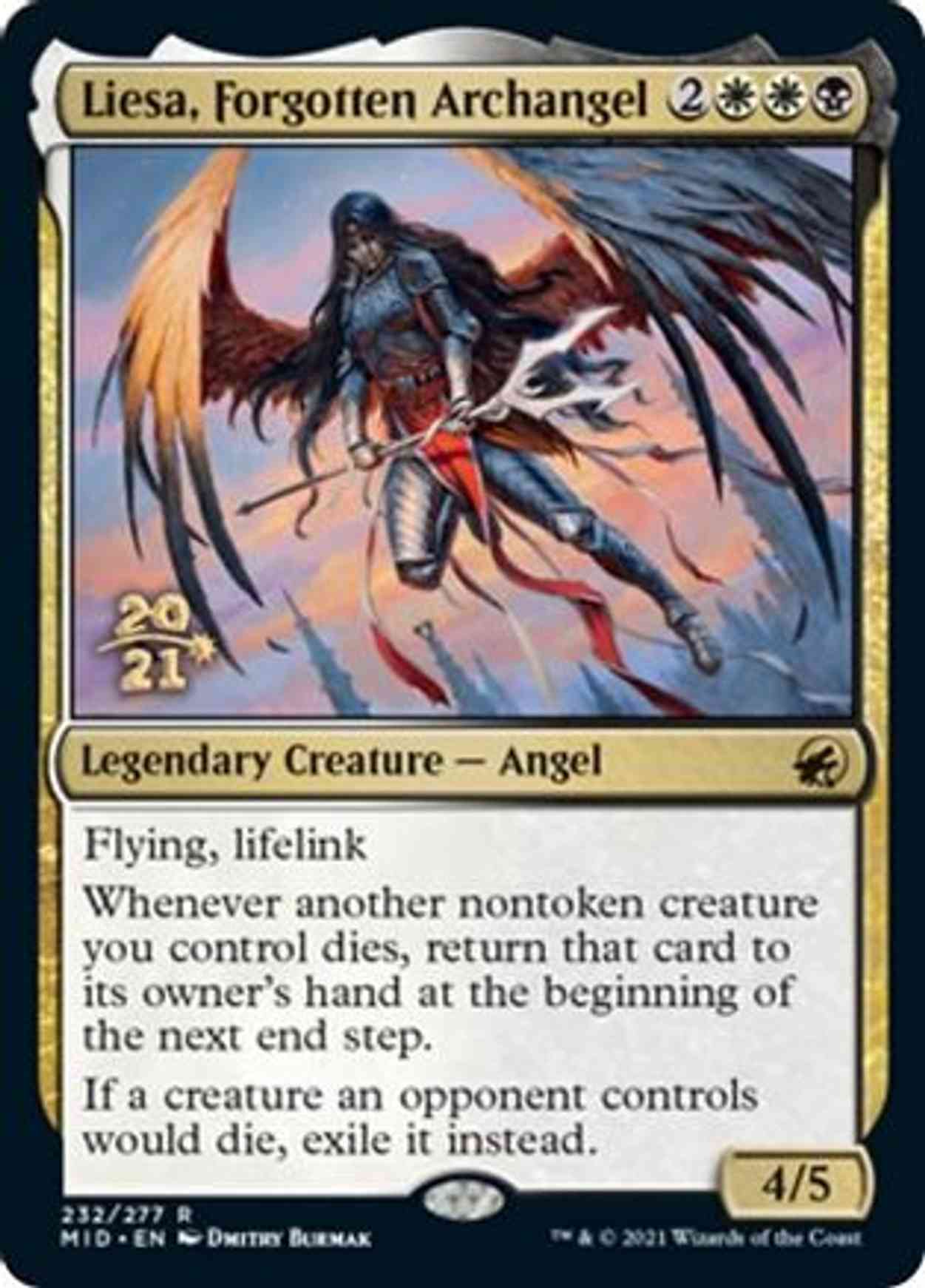 Liesa, Forgotten Archangel magic card front