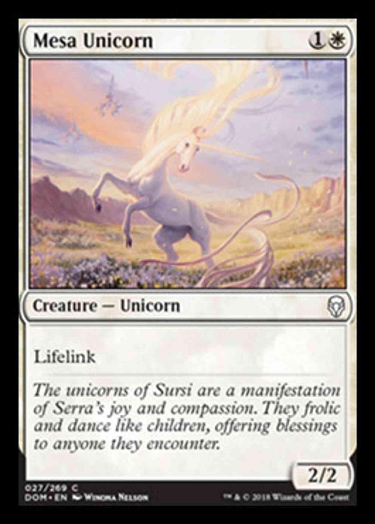 Mesa Unicorn magic card front