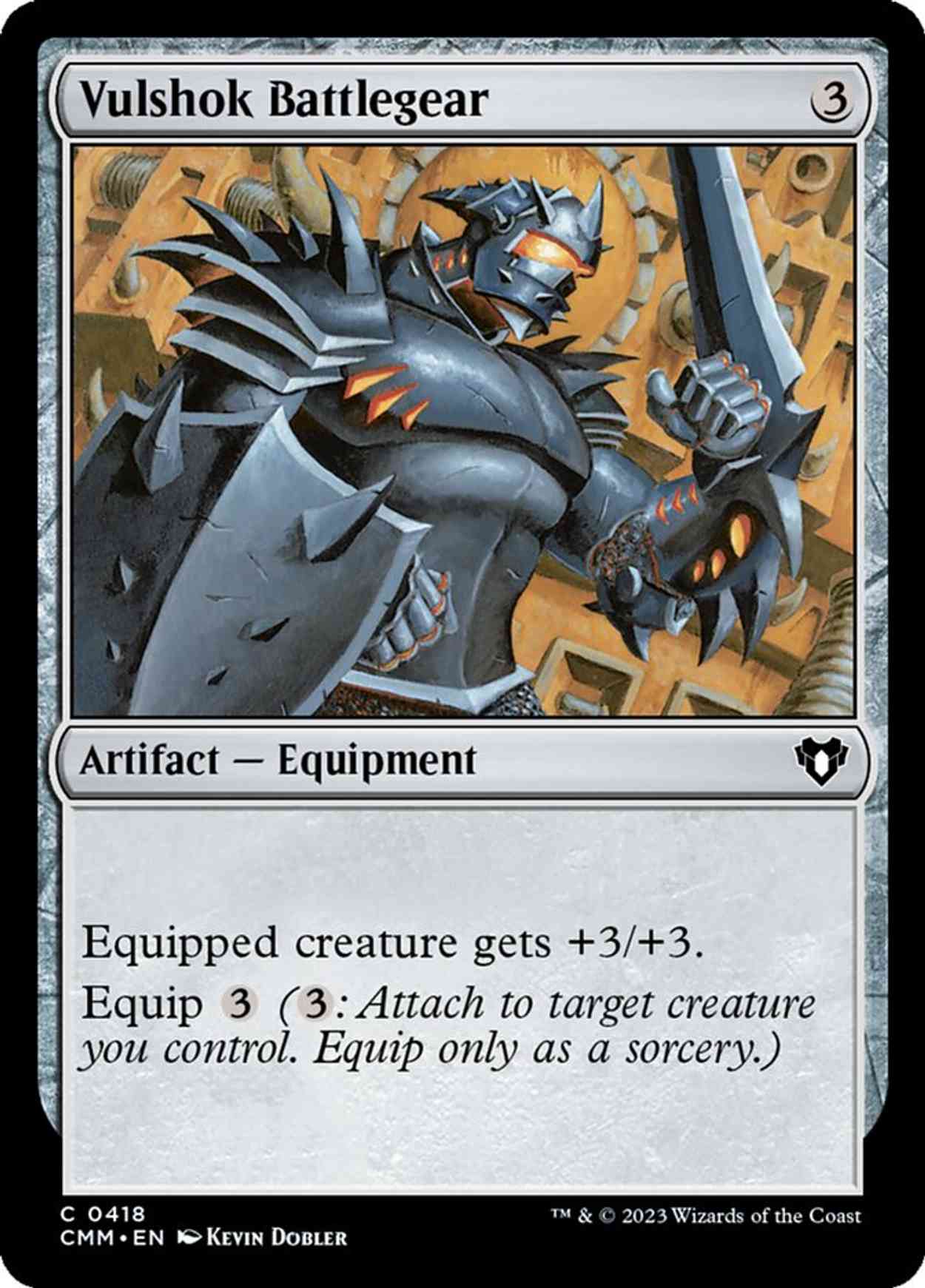 Vulshok Battlegear magic card front