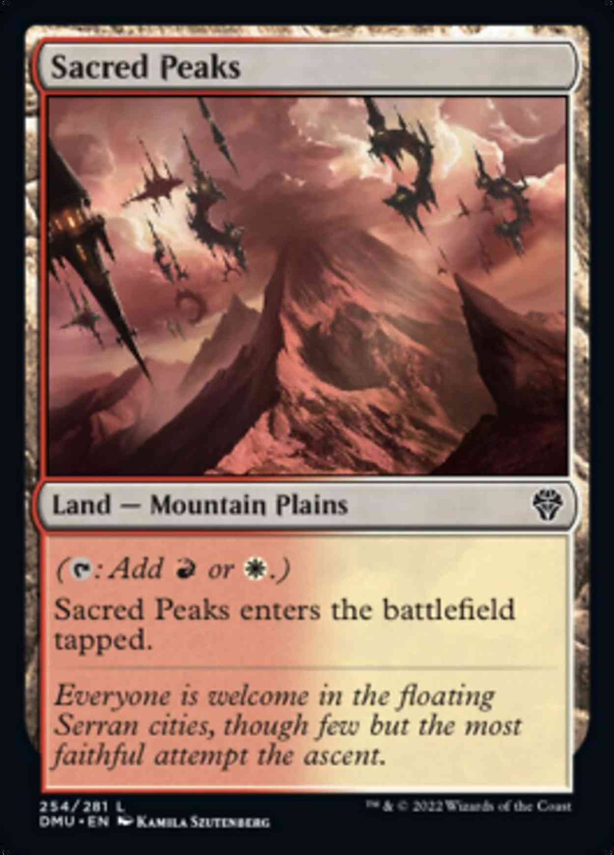 Sacred Peaks magic card front