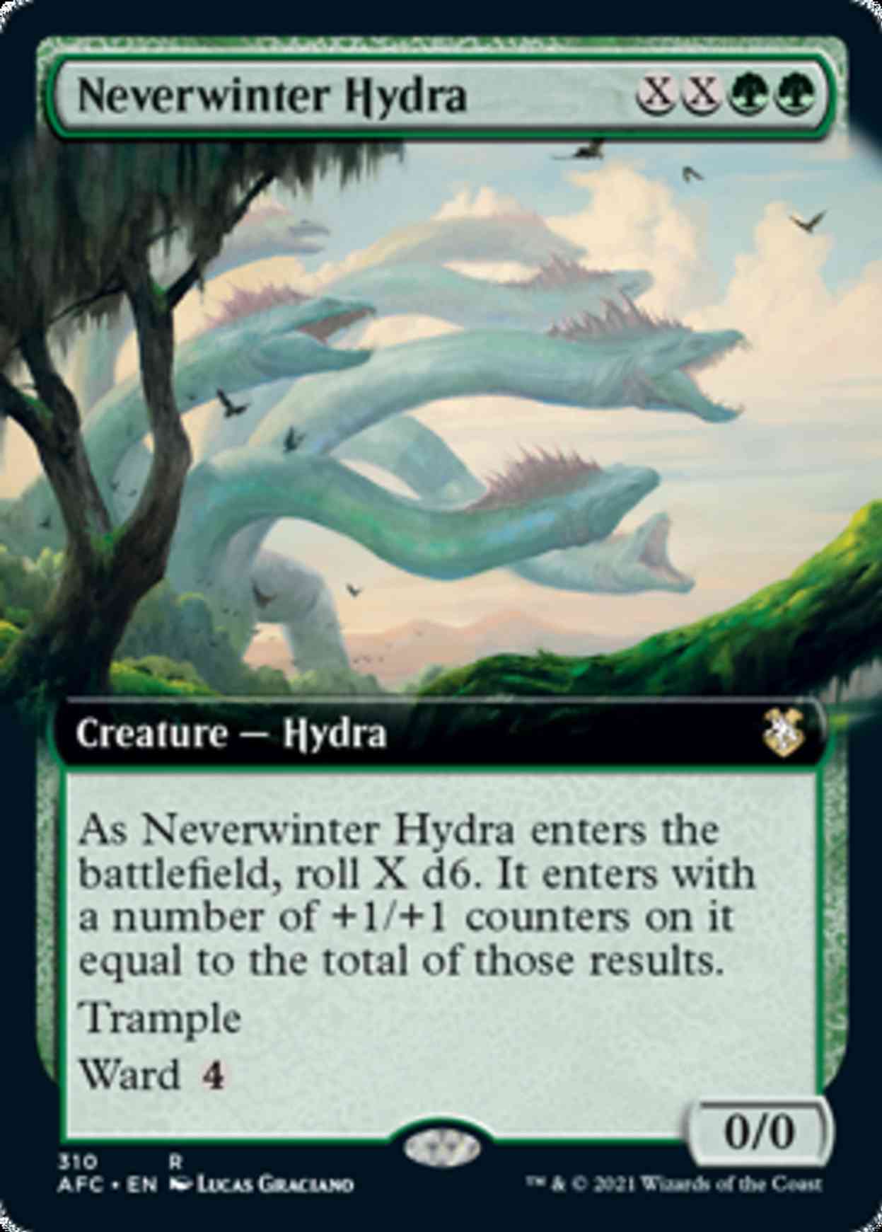 Neverwinter Hydra (Extended Art) magic card front