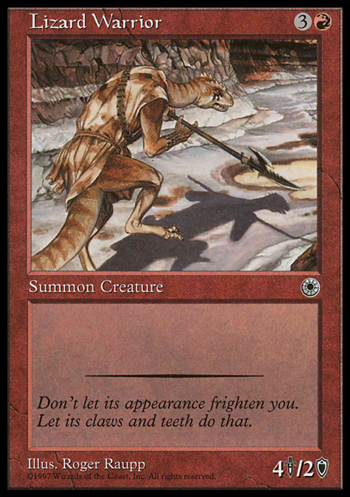 Lizard Warrior magic card front