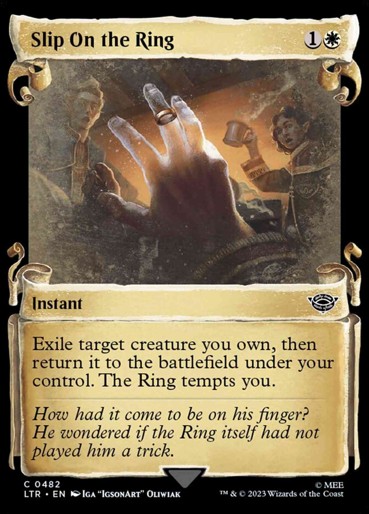 Slip On the Ring (Showcase Scrolls) magic card front