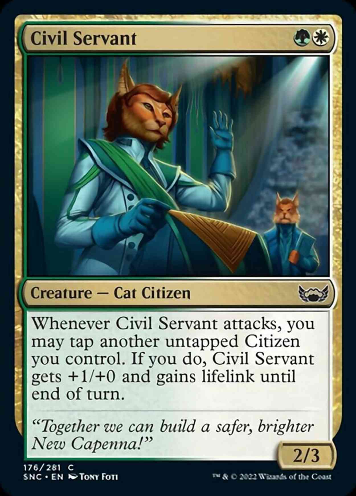 Civil Servant magic card front