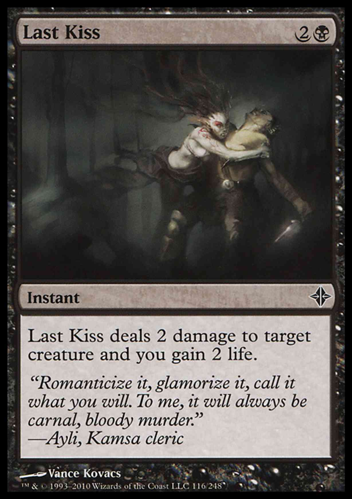 Last Kiss magic card front