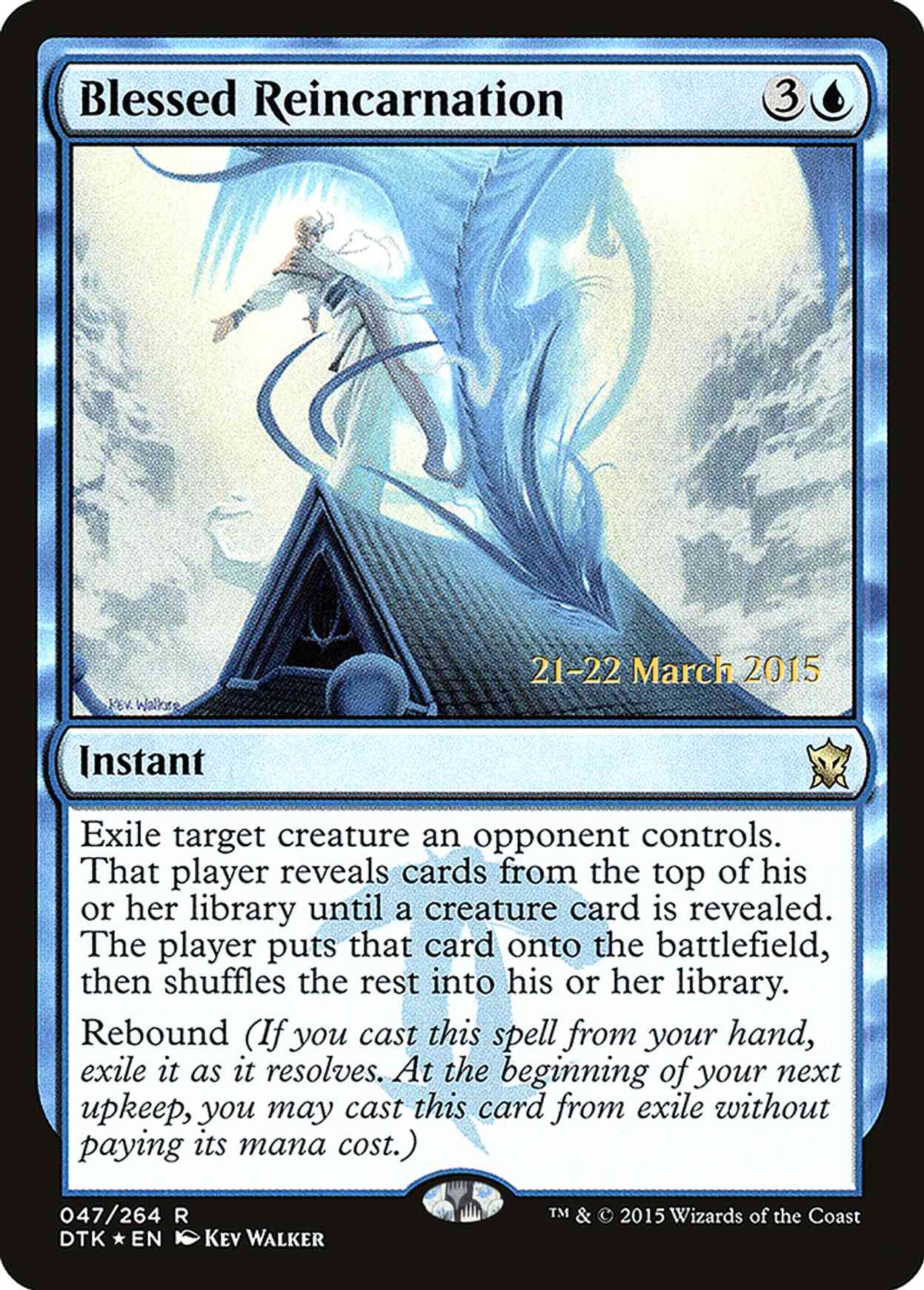 Blessed Reincarnation magic card front
