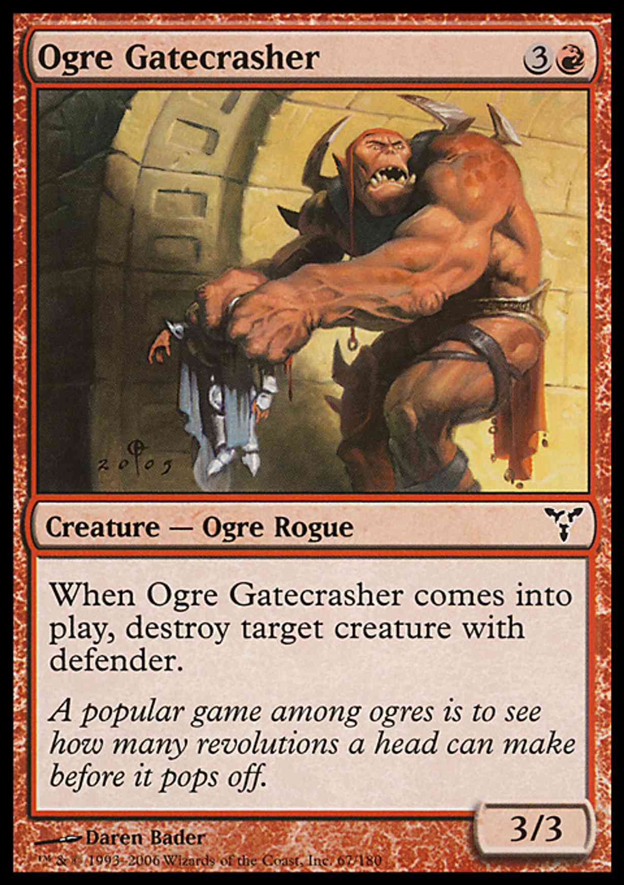 Ogre Gatecrasher magic card front
