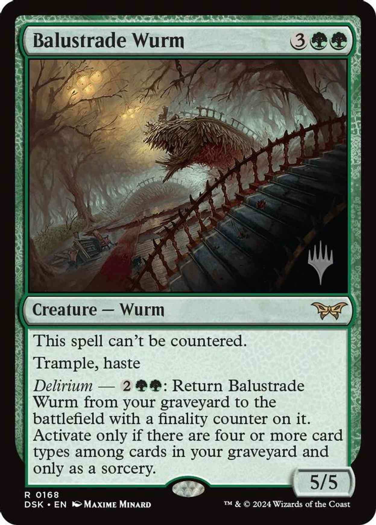 Balustrade Wurm magic card front